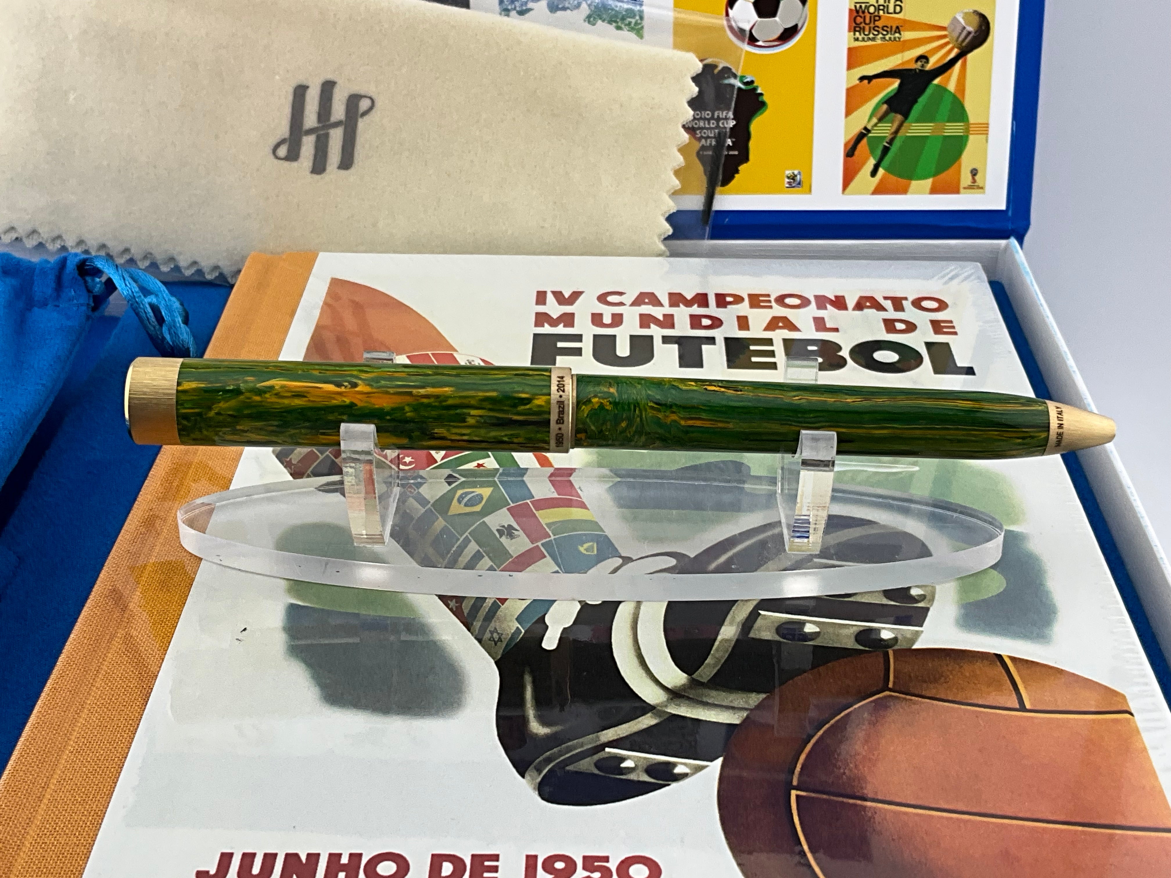 Montegrappa FIFA Classics Brazil Green & Yellow Resin Ballpoint Pen ISZEFBIY_B - THE SOLIST