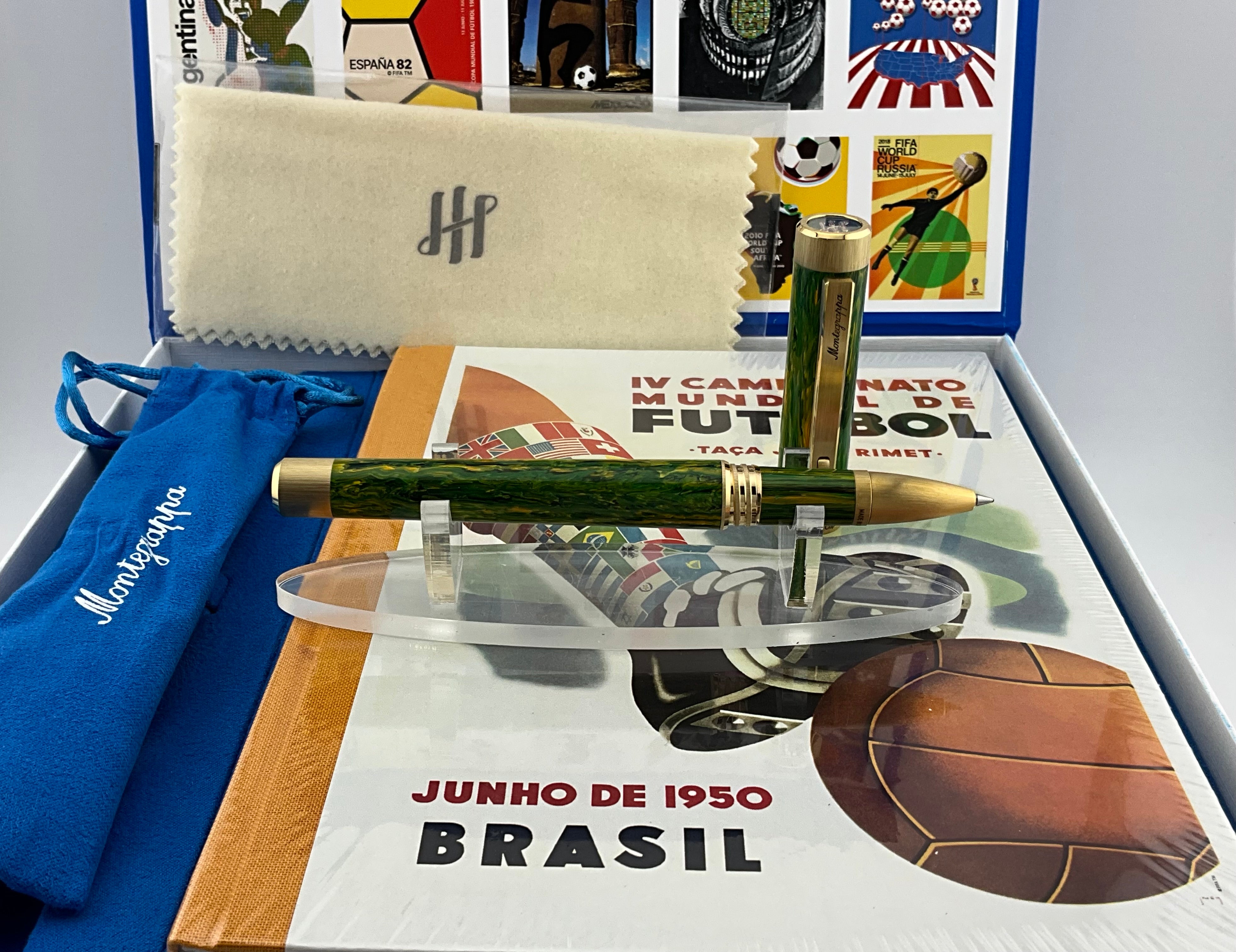 Montegrappa FIFA Classics Brazil Green & Yellow Resin Rollerball Pen ISZEFRIY_B - THE SOLIST