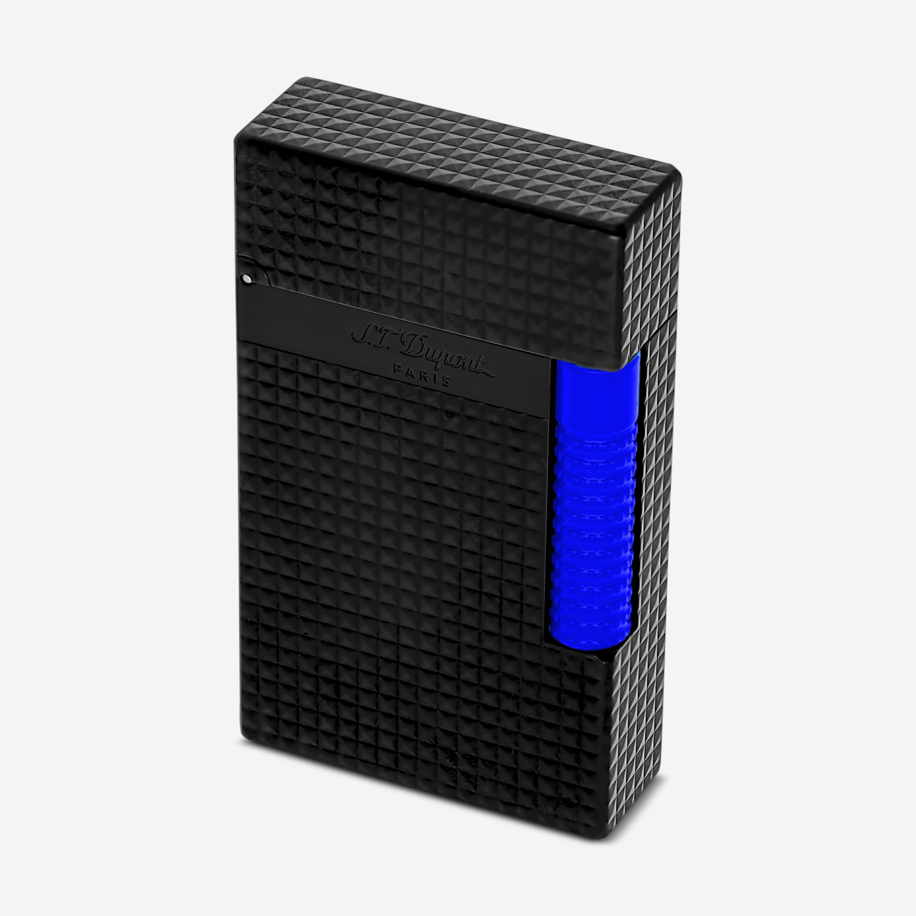 S.T. Dupont Le Grand Fluo Neon Blue Matte Black Metal Lighter C23071
