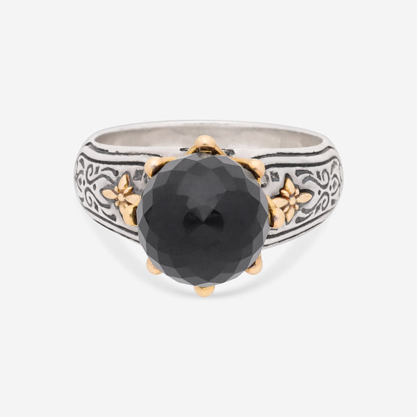 Konstantino Calypso Sterling Silver and 18K Yellow Gold, Onyx Statement DKJ848-120