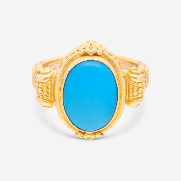Konstantino Limited 18K Yellow Gold and Turquoise Statement DMK01123-18KT-137