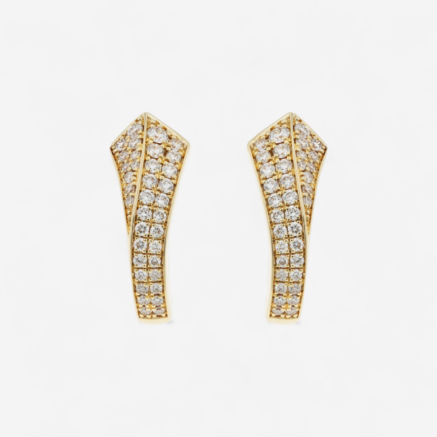 Alberto Milani 18K Yellow Gold Diamond Earrings E0172E