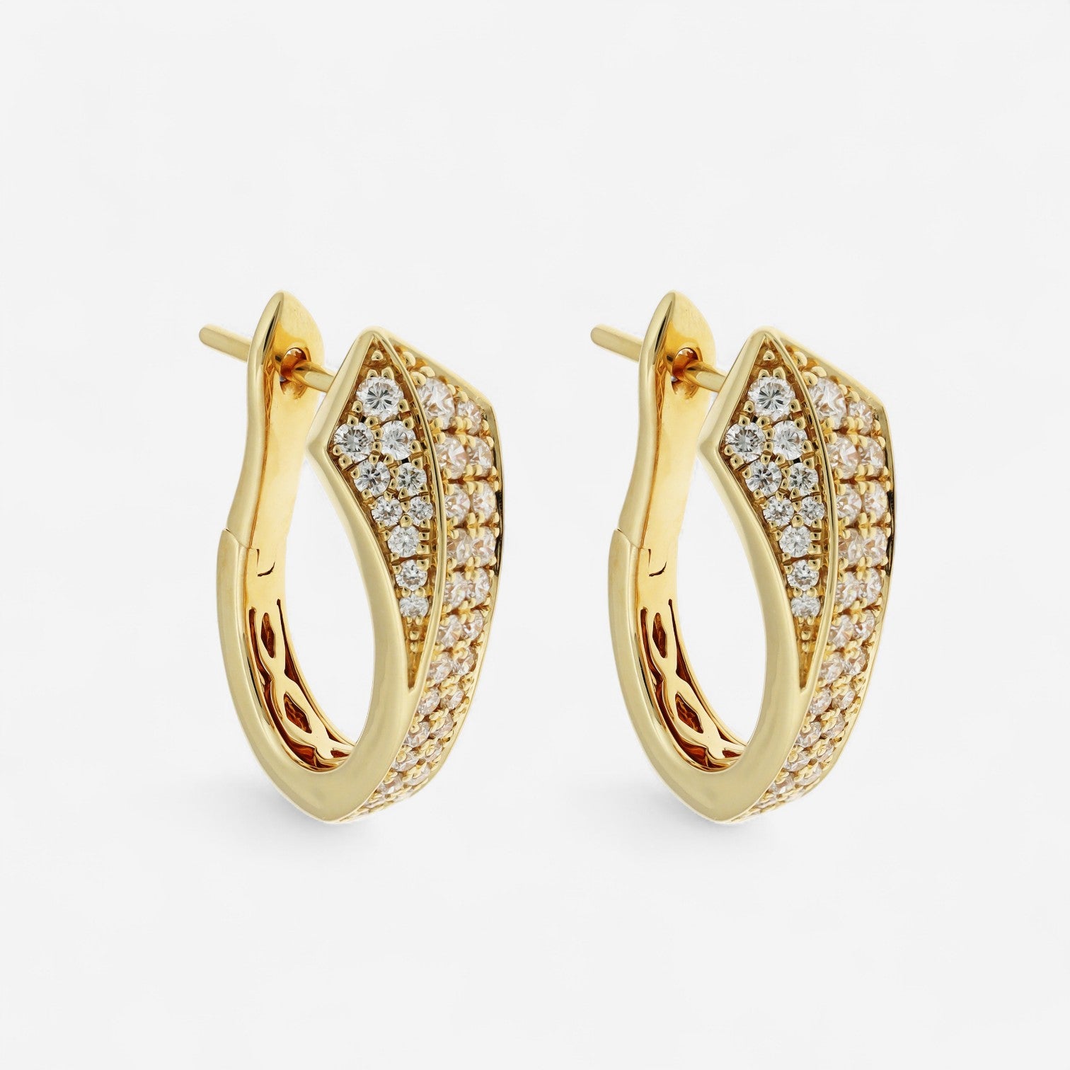 Alberto Milani 18K Yellow Gold Diamond Earrings E0172E
