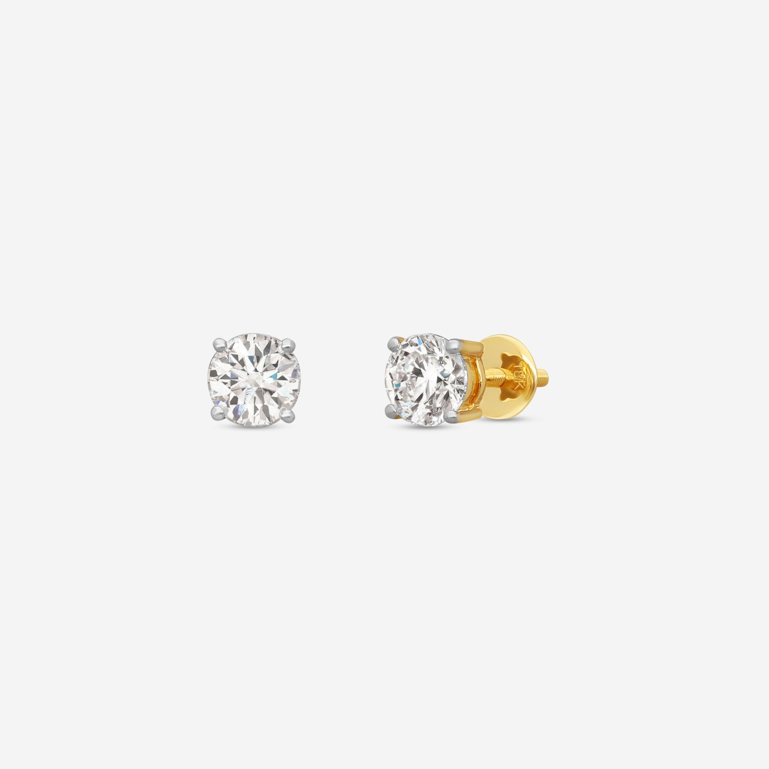 Ina Mar 18K Yellow Gold Diamond Stud Earrings E42326