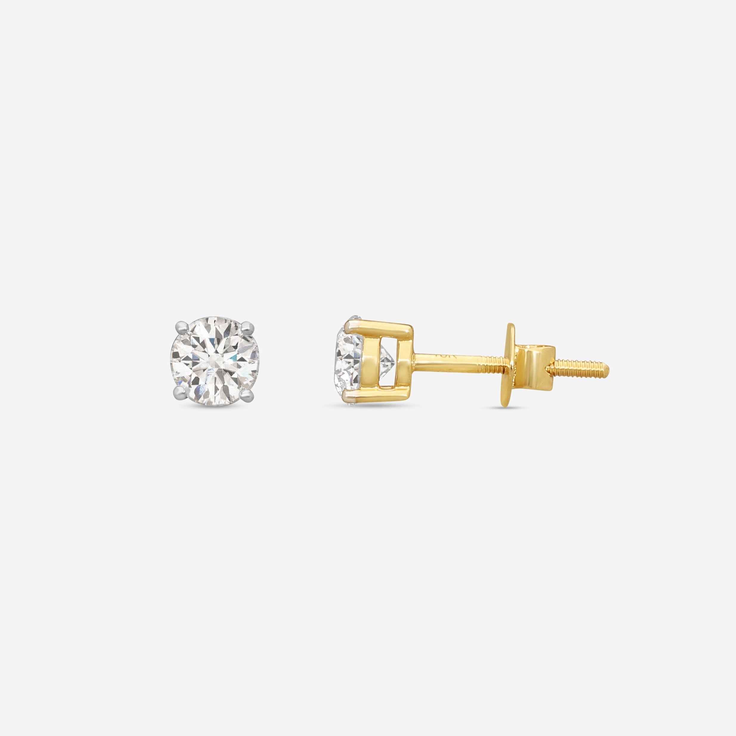 Ina Mar 18K Yellow Gold Diamond Stud Earrings E42326