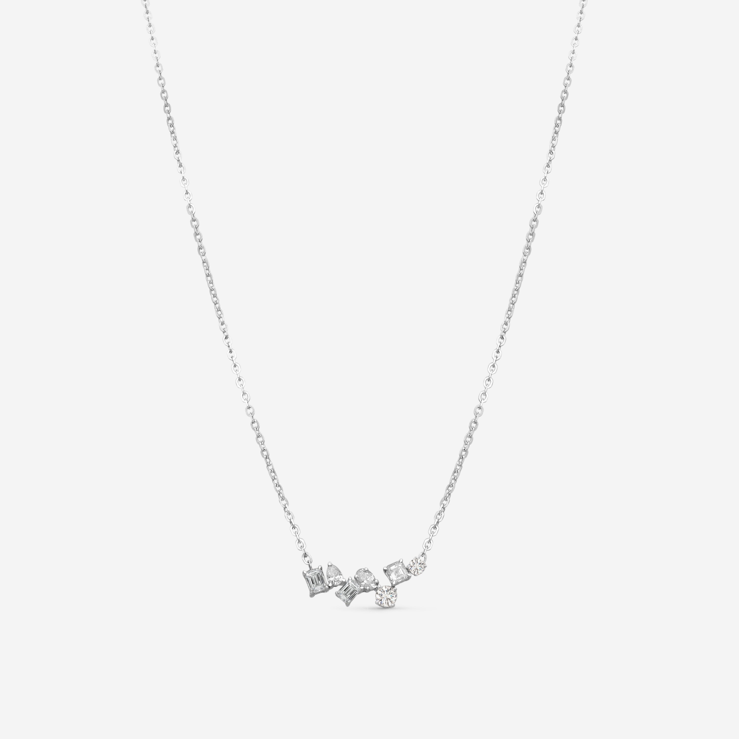 Ina Mar 14K White Gold Diamond Pendant Necklace KP608138