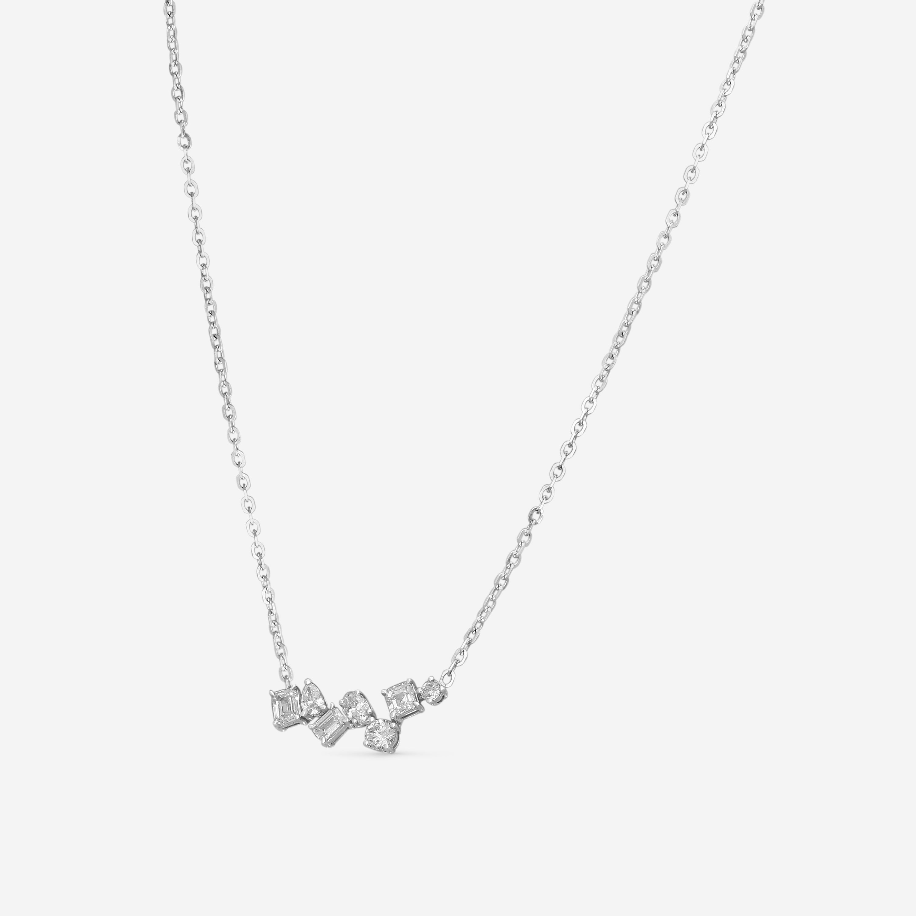 Ina Mar 14K White Gold Diamond Pendant Necklace KP608138