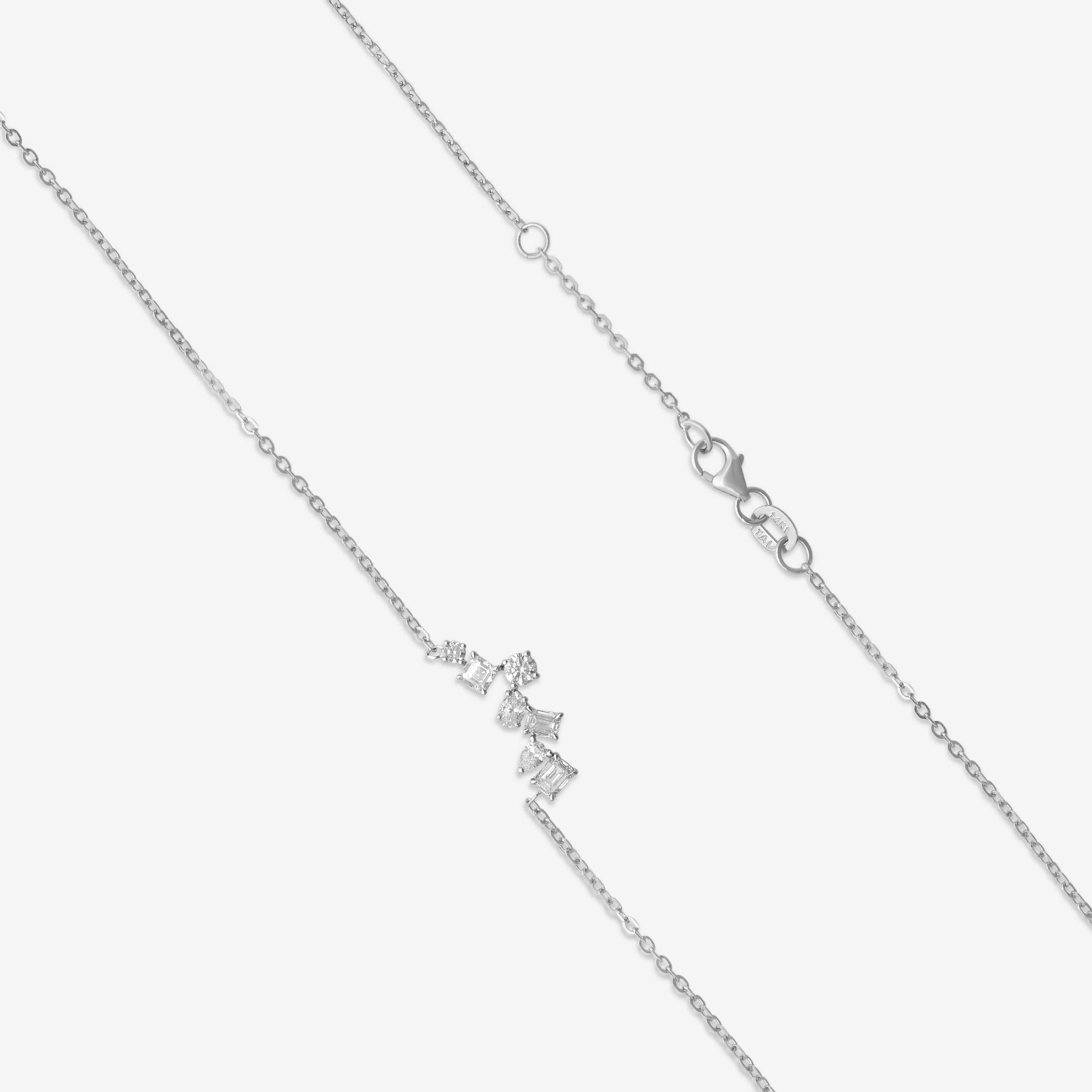 Ina Mar 14K White Gold Diamond Pendant Necklace KP608138