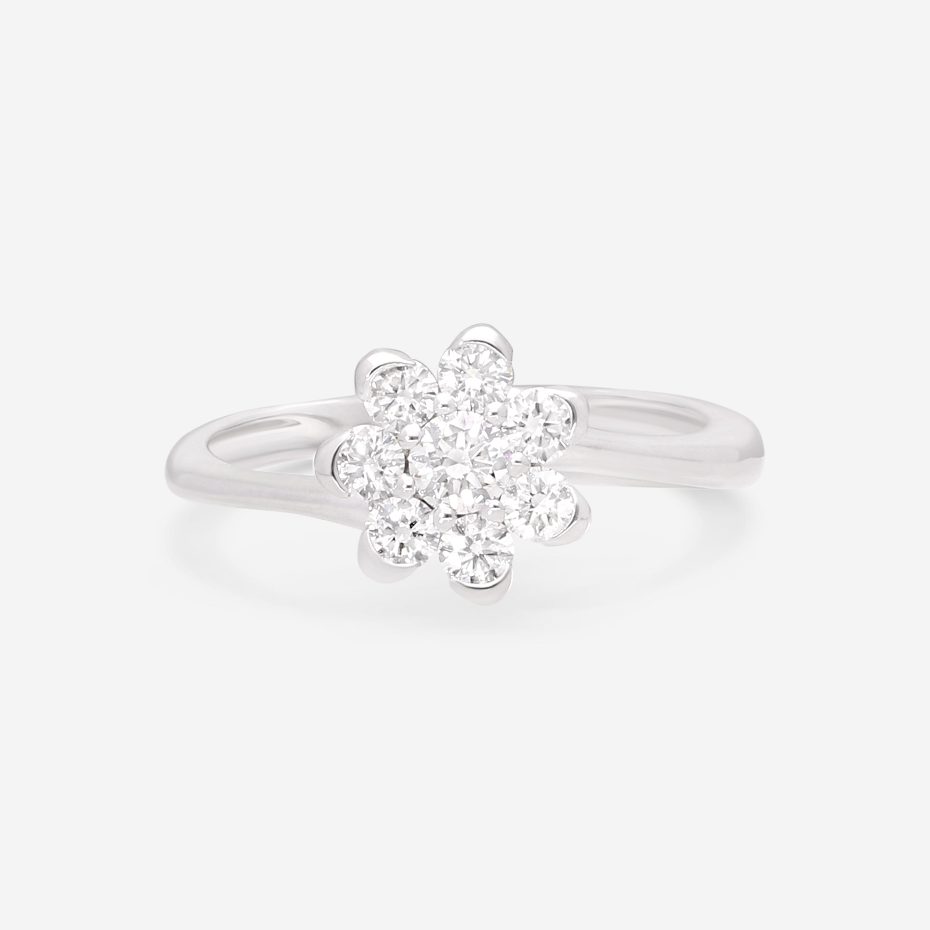 Giloro 18K White Gold Diamond Wedding Ring AN1700-170 - THE SOLIST