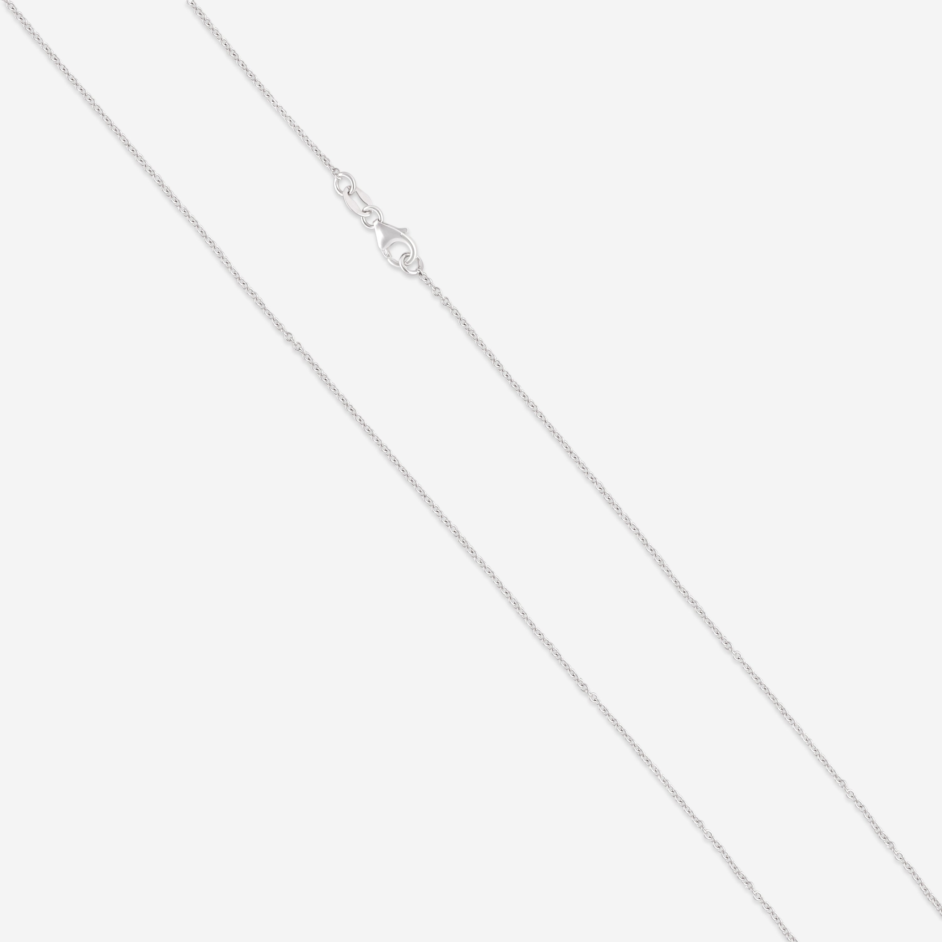 Giloro 18K White Gold Diamond Lariat Necklace P4647-108 - THE SOLIST