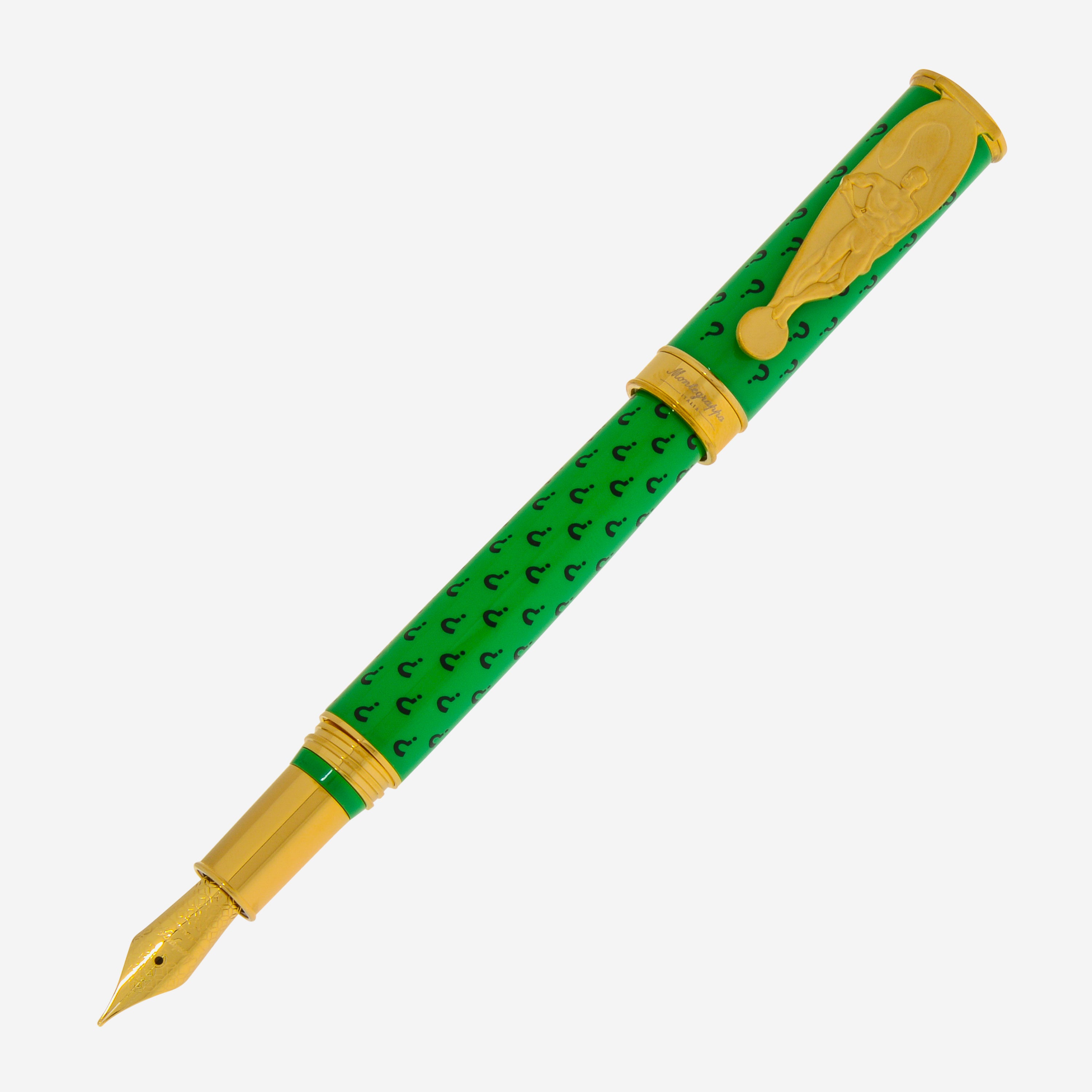 Montegrappa DC Comics Heroes and Villains Riddler Fountain Pen (F) ISDCR2YG - THE SOLIST