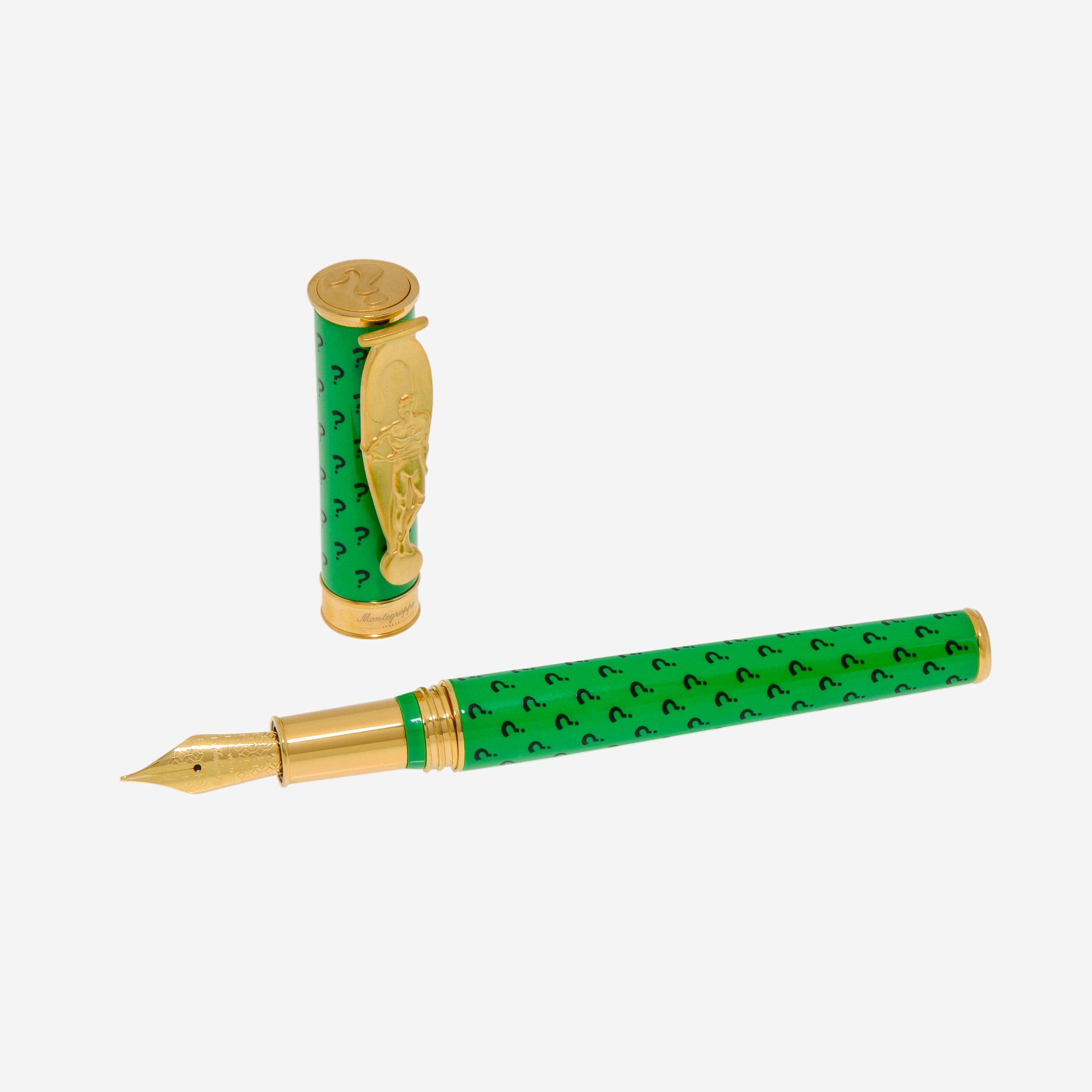 Montegrappa DC Comics Heroes and Villains Riddler Fountain Pen (F) ISDCR2YG - THE SOLIST