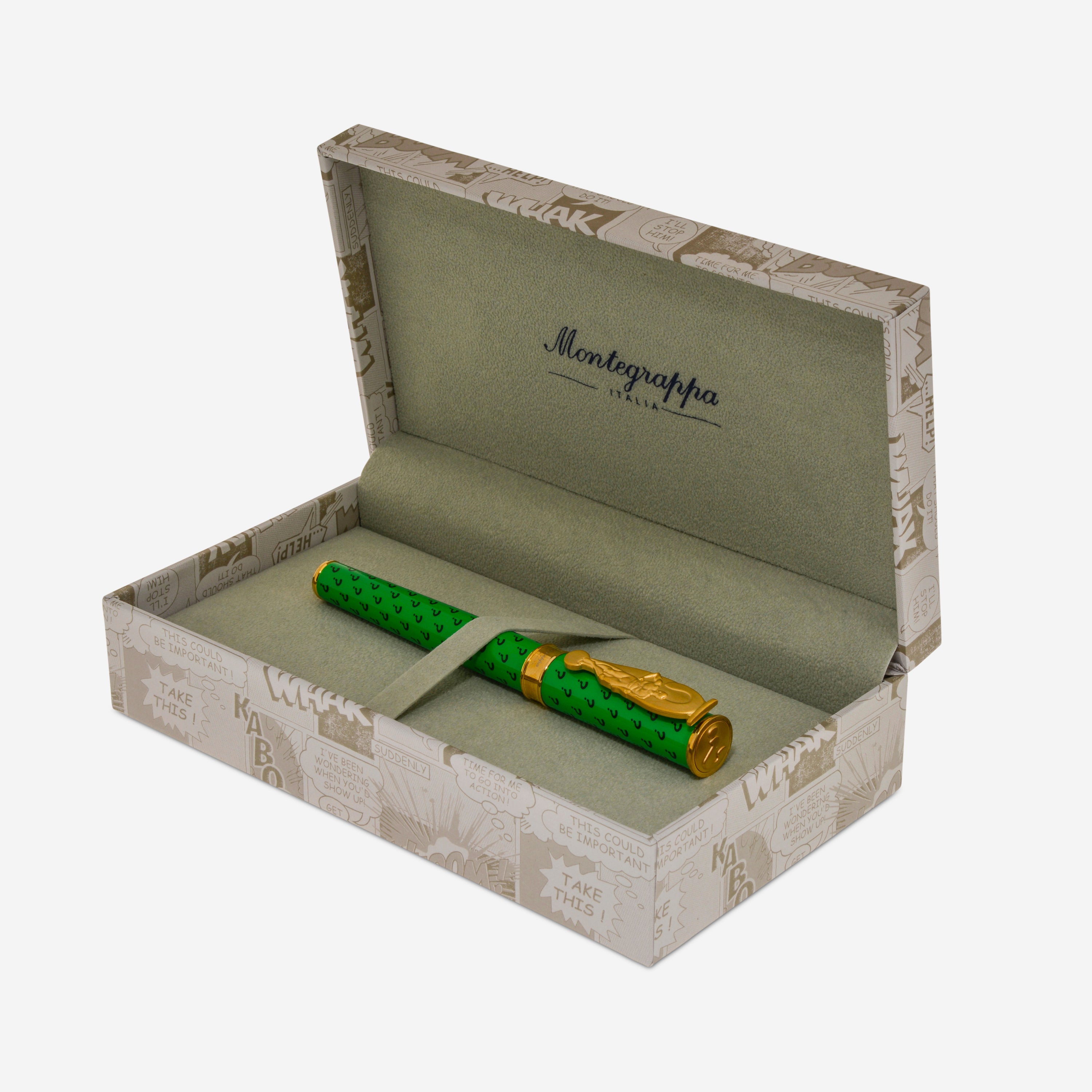 Montegrappa DC Comics Heroes and Villains Riddler Fountain Pen (F) ISDCR2YG - THE SOLIST