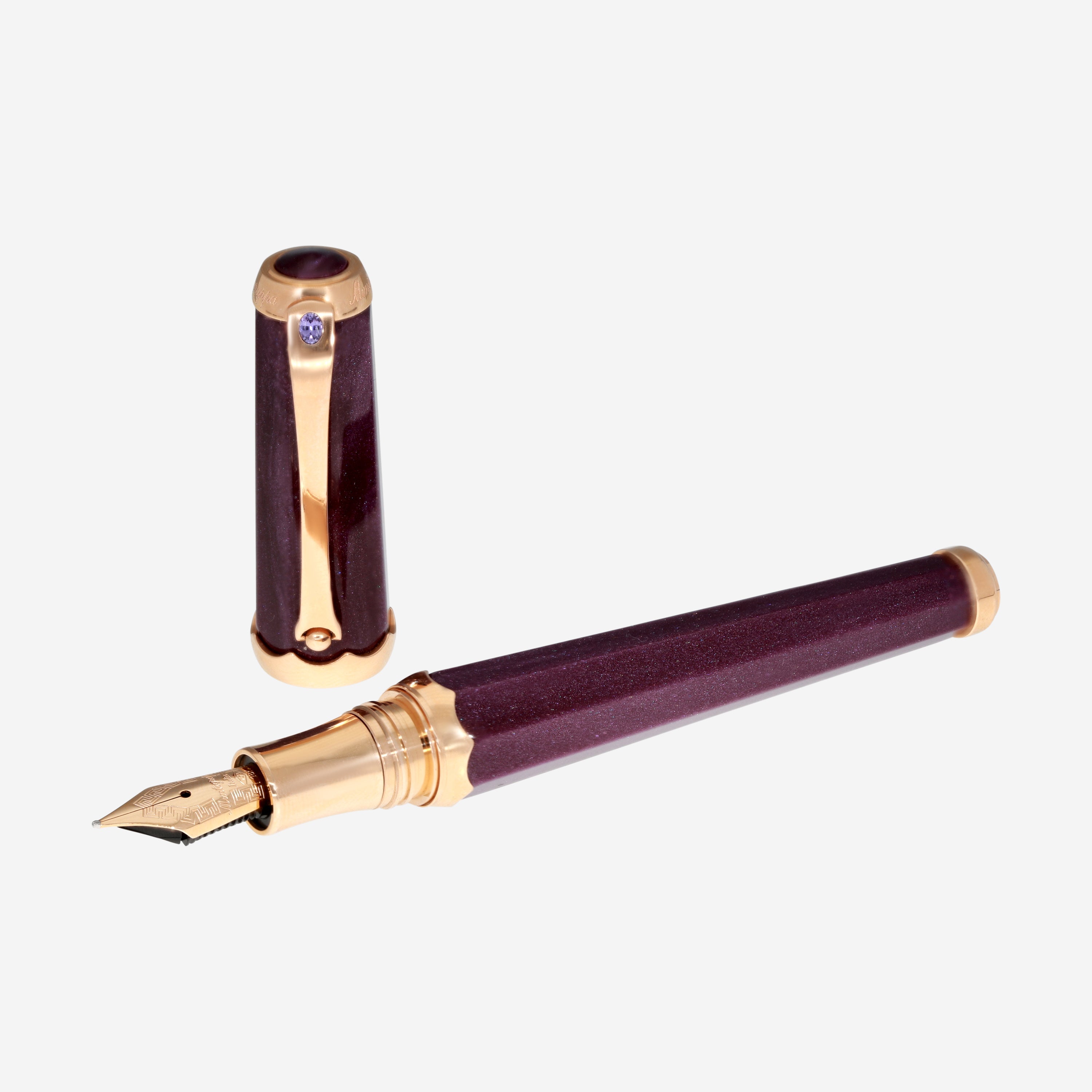 Montegrappa Piccola Gemma 18K Rose Gold Limited Edition Fountain Pen (F) ISPGC2RL - THE SOLIST