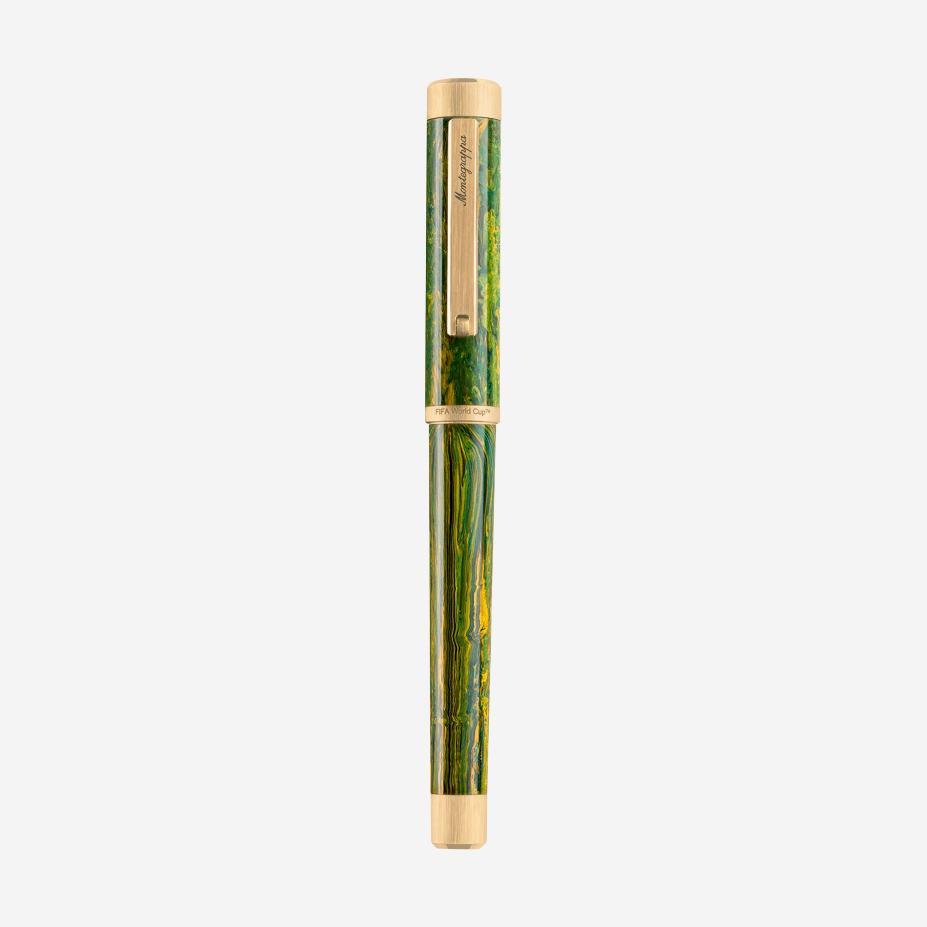 Montegrappa FIFA Classics Brazil Green & Yellow Resin Fountain Pen (F) ISZEF24Y_B - THE SOLIST