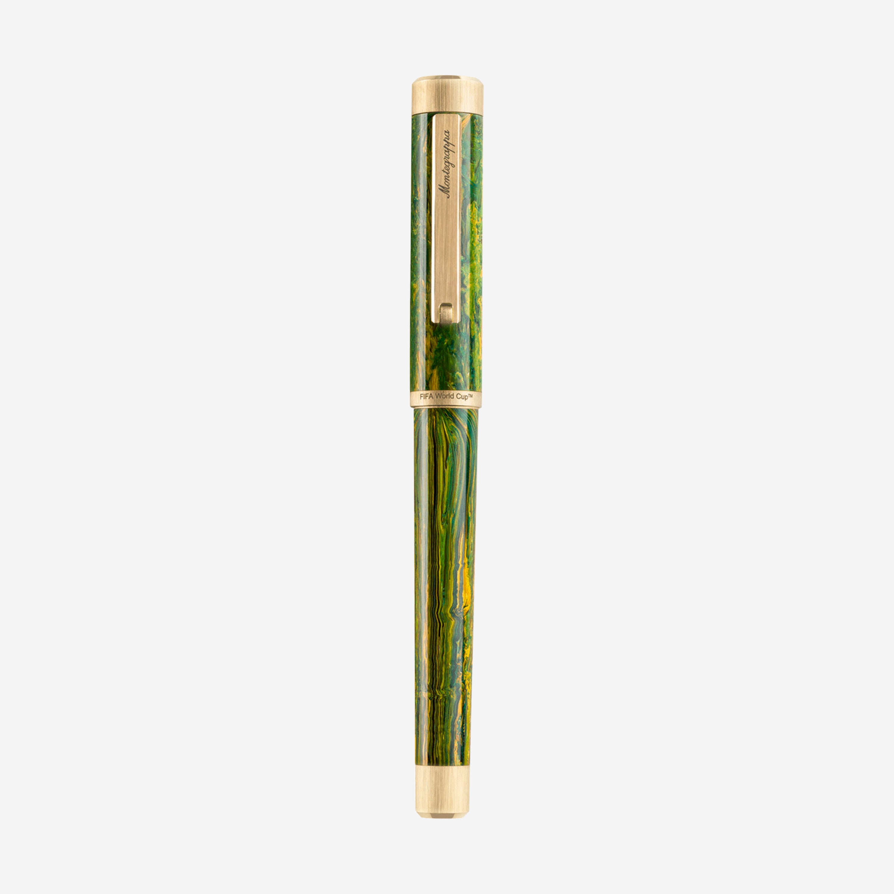 Montegrappa FIFA Classics Brazil Green & Yellow Resin Fountain Pen (M) ISZEF34Y_B - THE SOLIST