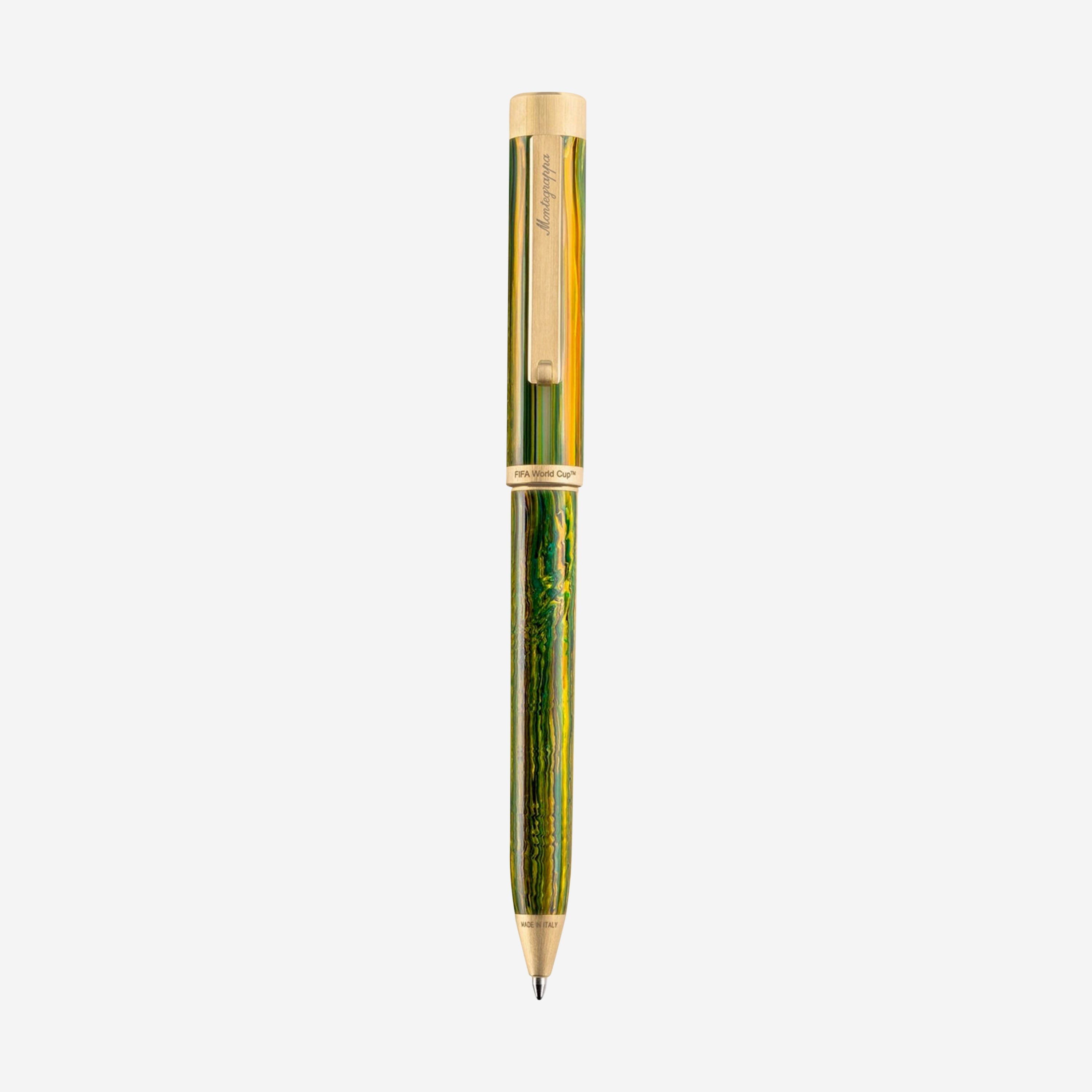 Montegrappa FIFA Classics Brazil Green & Yellow Resin Ballpoint Pen ISZEFBIY_B - THE SOLIST