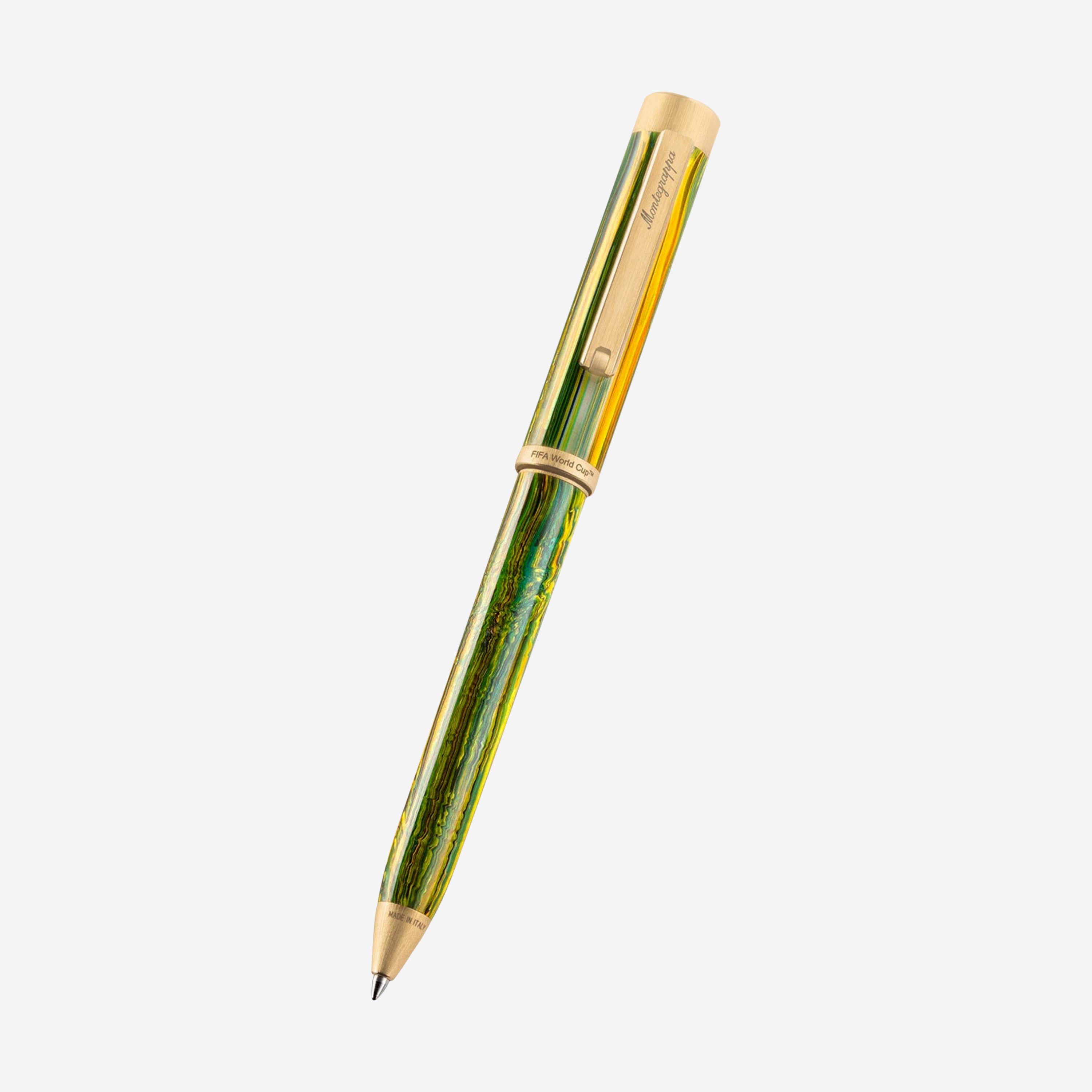 Montegrappa FIFA Classics Brazil Green & Yellow Resin Ballpoint Pen ISZEFBIY_B - THE SOLIST