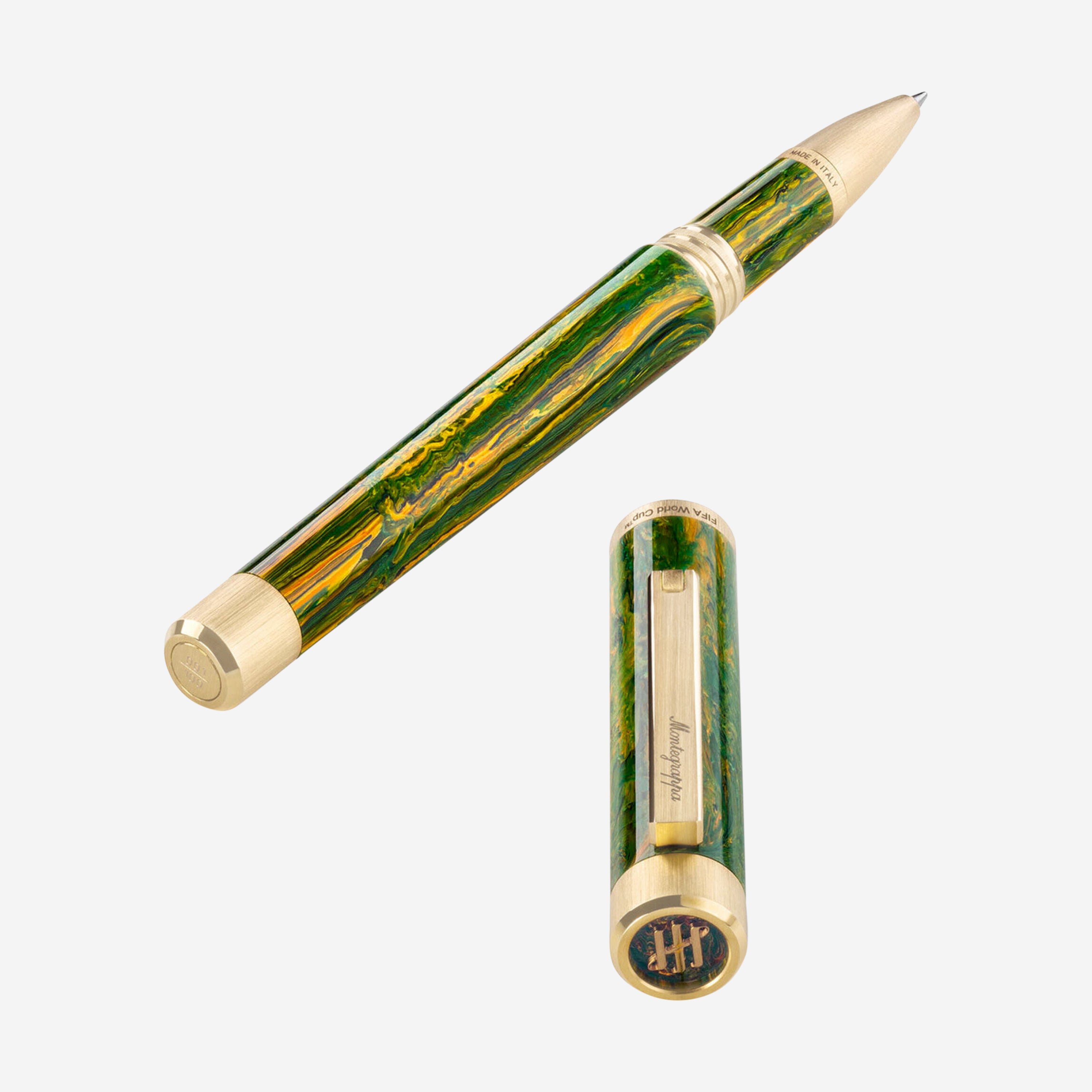 Montegrappa FIFA Classics Brazil Green & Yellow Resin Rollerball Pen ISZEFRIY_B - THE SOLIST