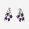TAVANTI - 18KT White Gold, Brill, Amethyst Earring ( Diamonds 0.49ctw G Si, Amethyst)-JF-75-1108F - 131
Earrings are 29mm x 18mm. - THE SOLIST