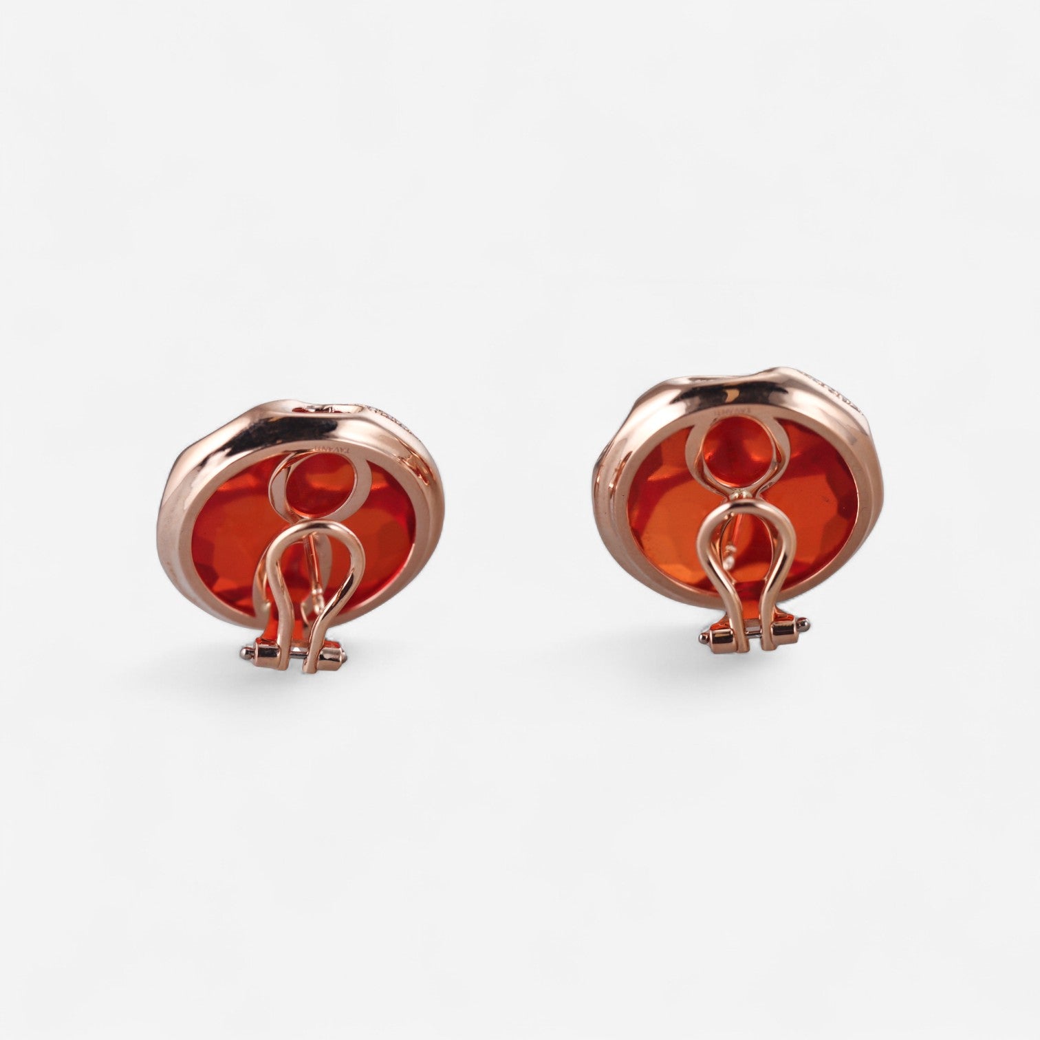 TAVANTI - 18KT Rose Gold, Brill, Red Crystal Earring ( Diamonds 0.24ctw G Si, Red Crystal)-JF-75-1158F - 29
Earrings are 23mm. - THE SOLIST