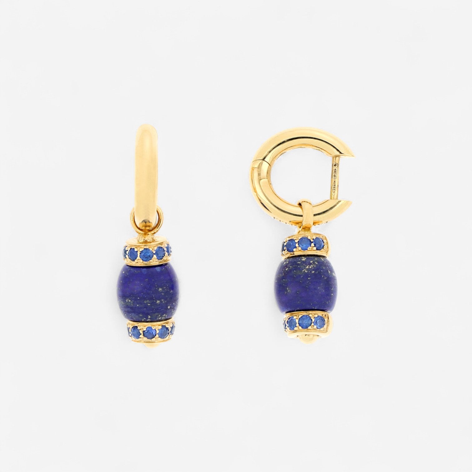 Tavanti Le Carrousel 18K Yellow Gold Lapis Lazuli & Sapphire Drop Earrings JF-75-1193-LA-BS-Y-52