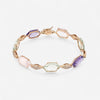 TAVANTI - 18KT Rose Gold, Green Amethyst, Amethyst,Pink Quartz Bracelet ( Diamonds 0.68ctw G SI, Amethyst, Green Amethyst)-JF-85-0236F - 82
Length7.75". - THE SOLIST