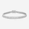 Ina Mar 14K White Gold Three-Row Diamond Mesh Bracelet – KB500841Q-G