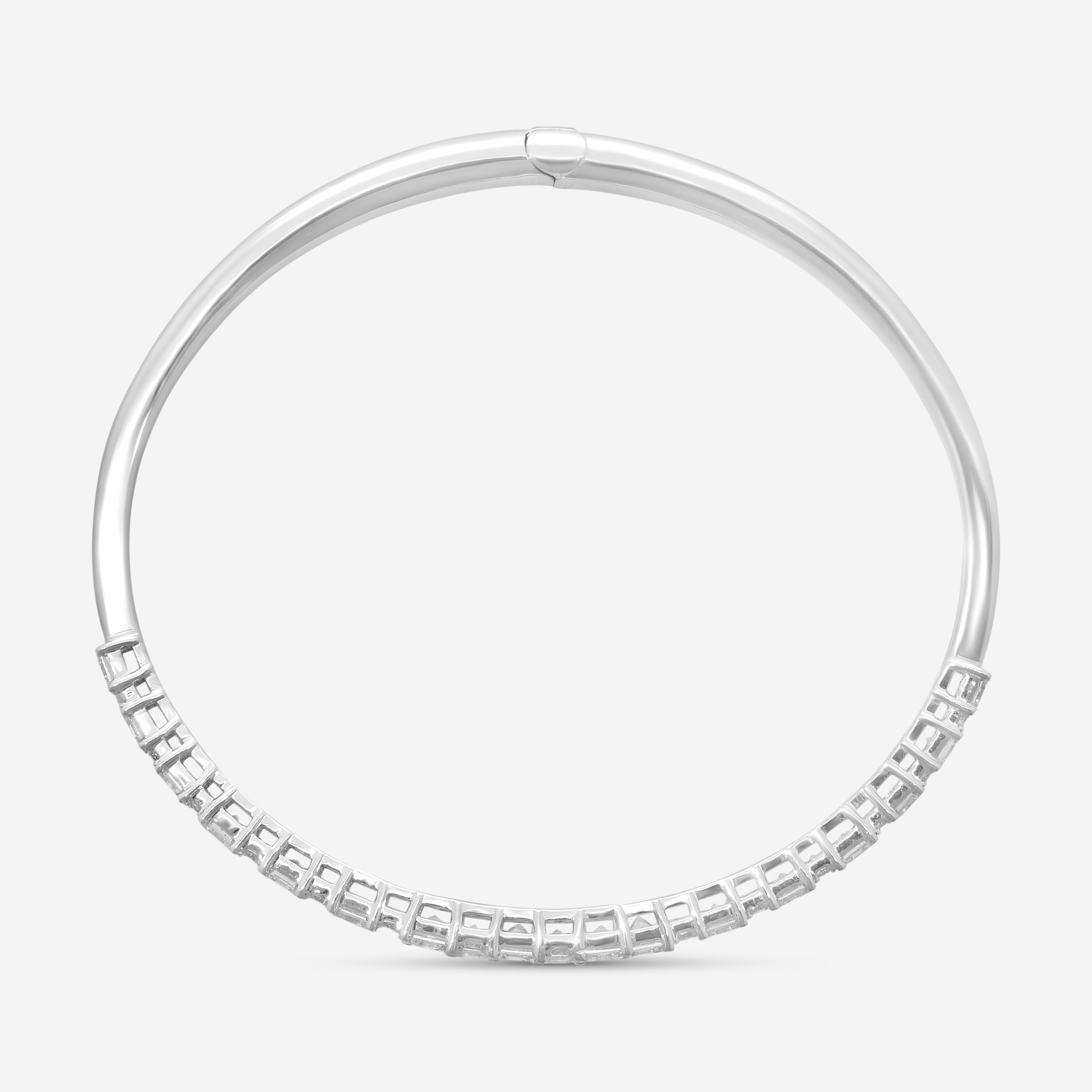 Ina Mar 14K White Gold Asscher & Round Cut Diamond Wrap Bracelet KC401877Q-G