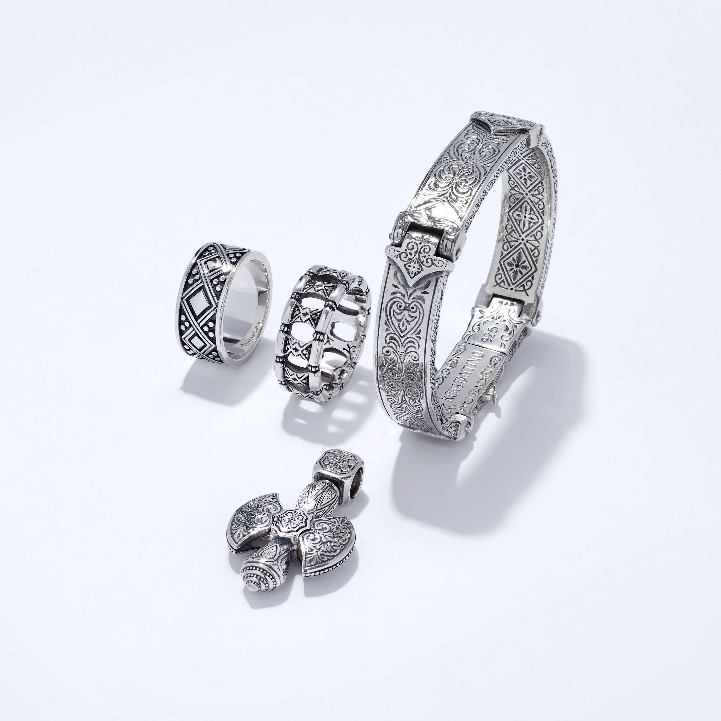 Konstantino Sterling Silver Cross Pendant MEMK5118-131 - THE SOLIST