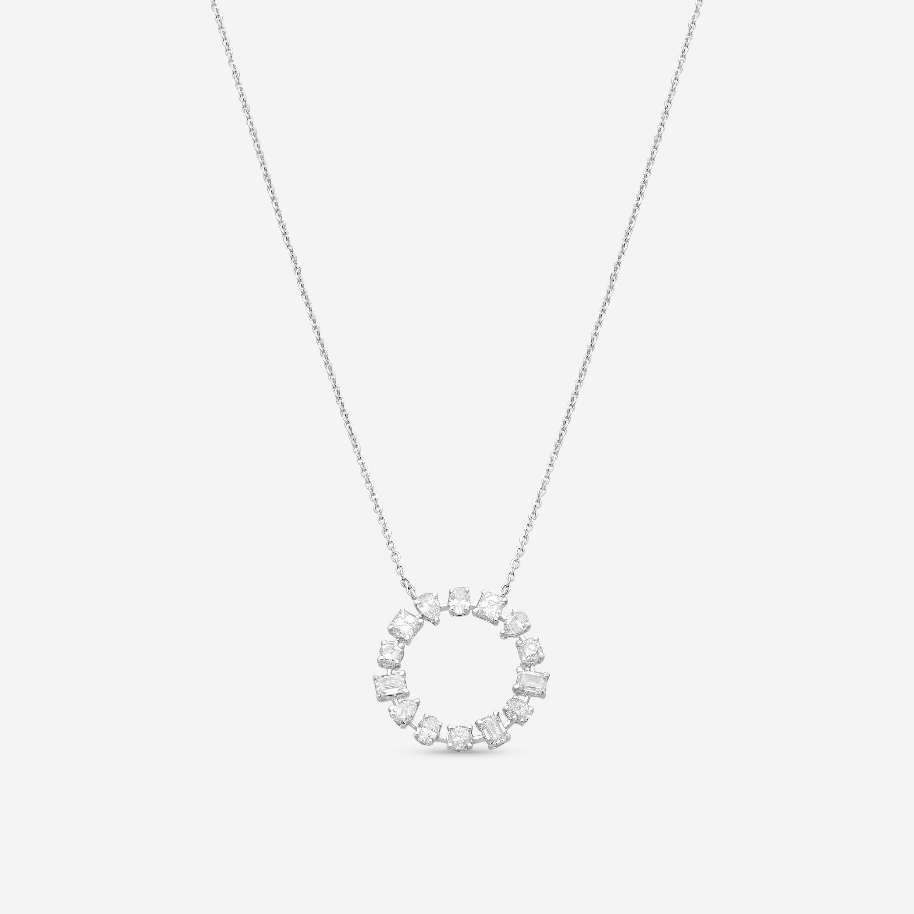Ina Mar 14K White Gold Diamond Pendant Necklace KB607793Q-G