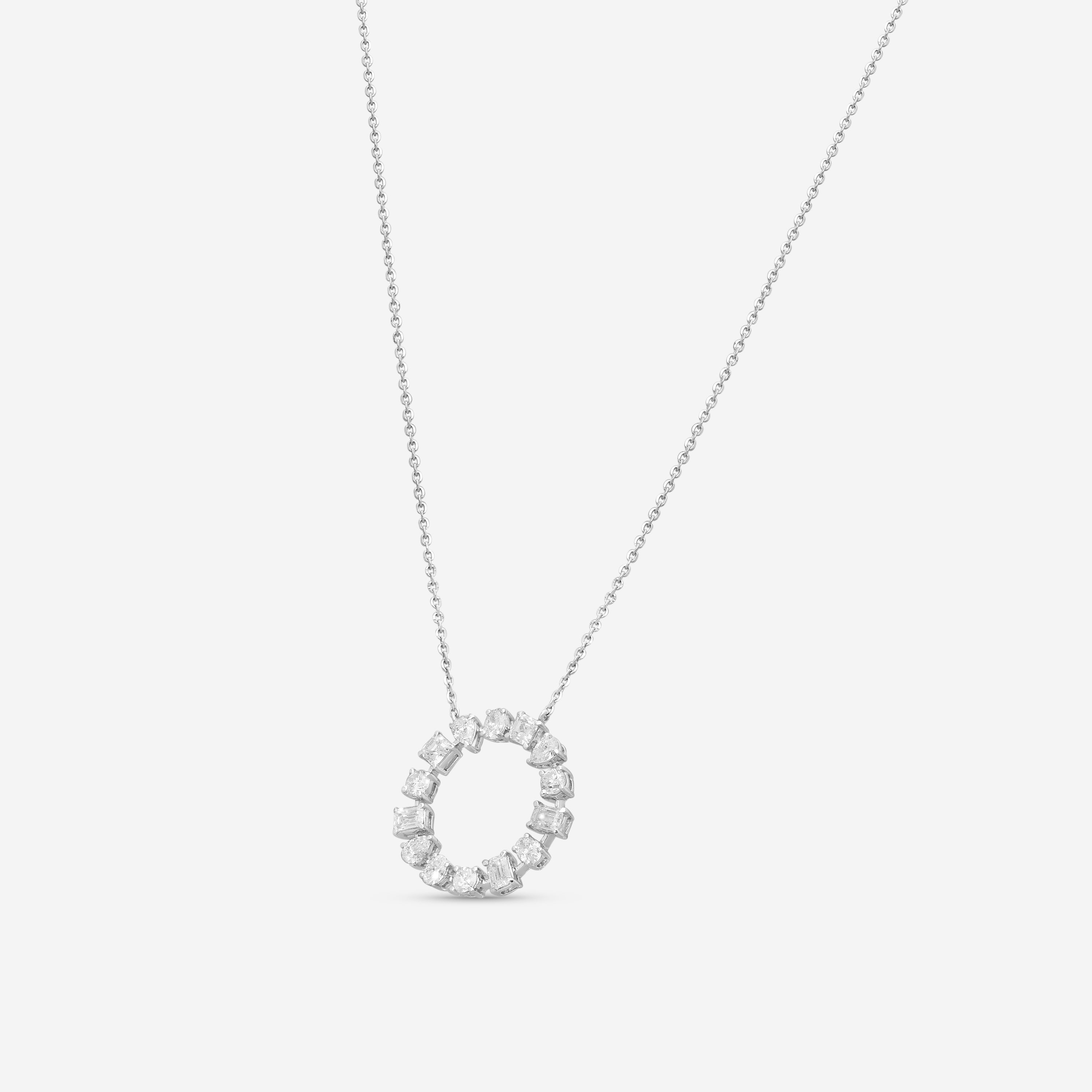 Ina Mar 14K White Gold Diamond Pendant Necklace KB607793Q-G
