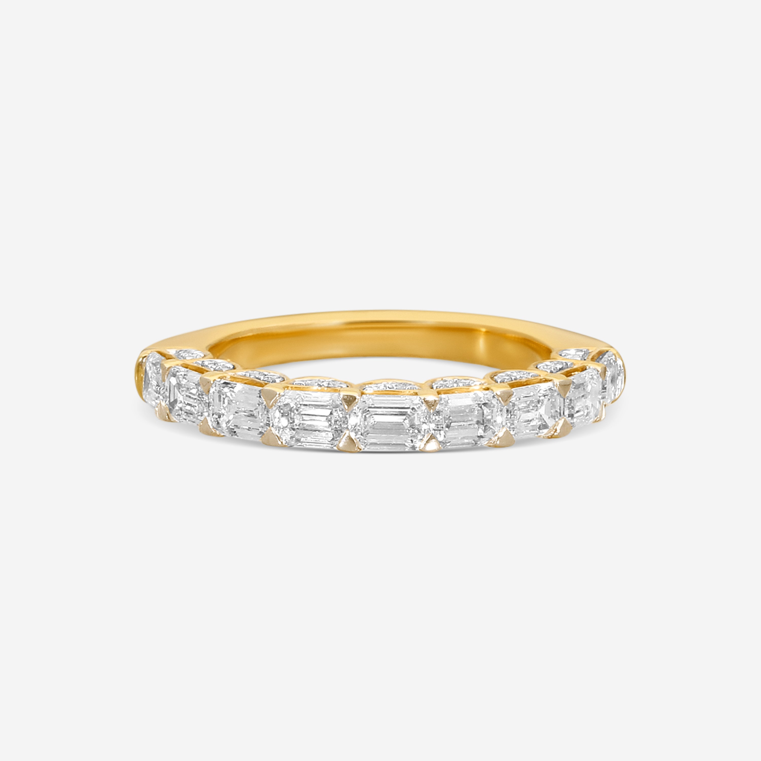 Ina Mar 18K Yellow Gold Diamond Statement Band Ring Sz. 7 KR105260
