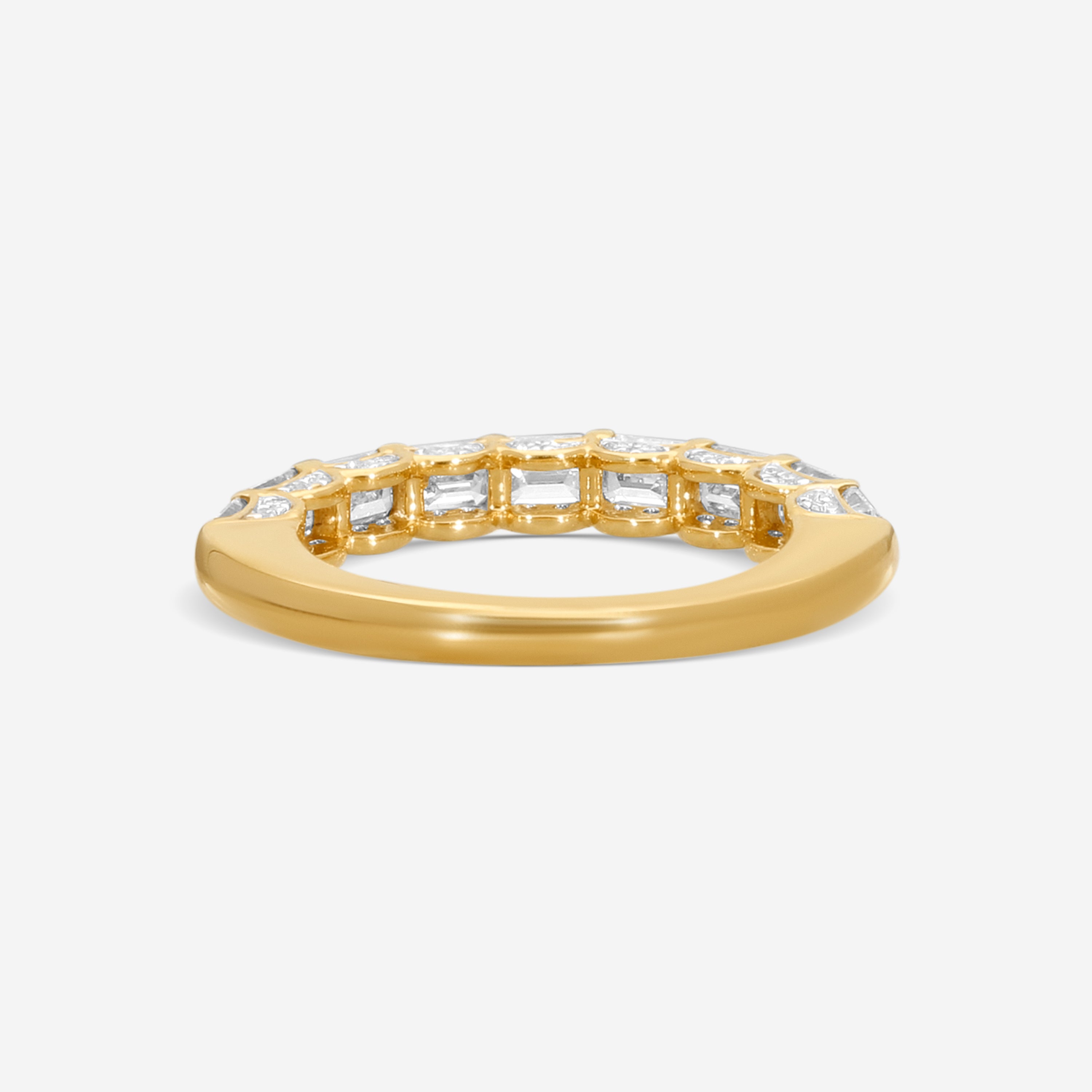 Ina Mar 18K Yellow Gold Diamond Statement Band Ring Sz. 7 KR105260