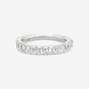 Ina Mar 14K White Gold Emerald Cut Diamond Band Ring Sz. 7 KR107552Q-G