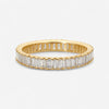 Ina Mar 14K Yellow Gold Diamond Baguette Cut Band Ring Sz. 6.5 KR109185