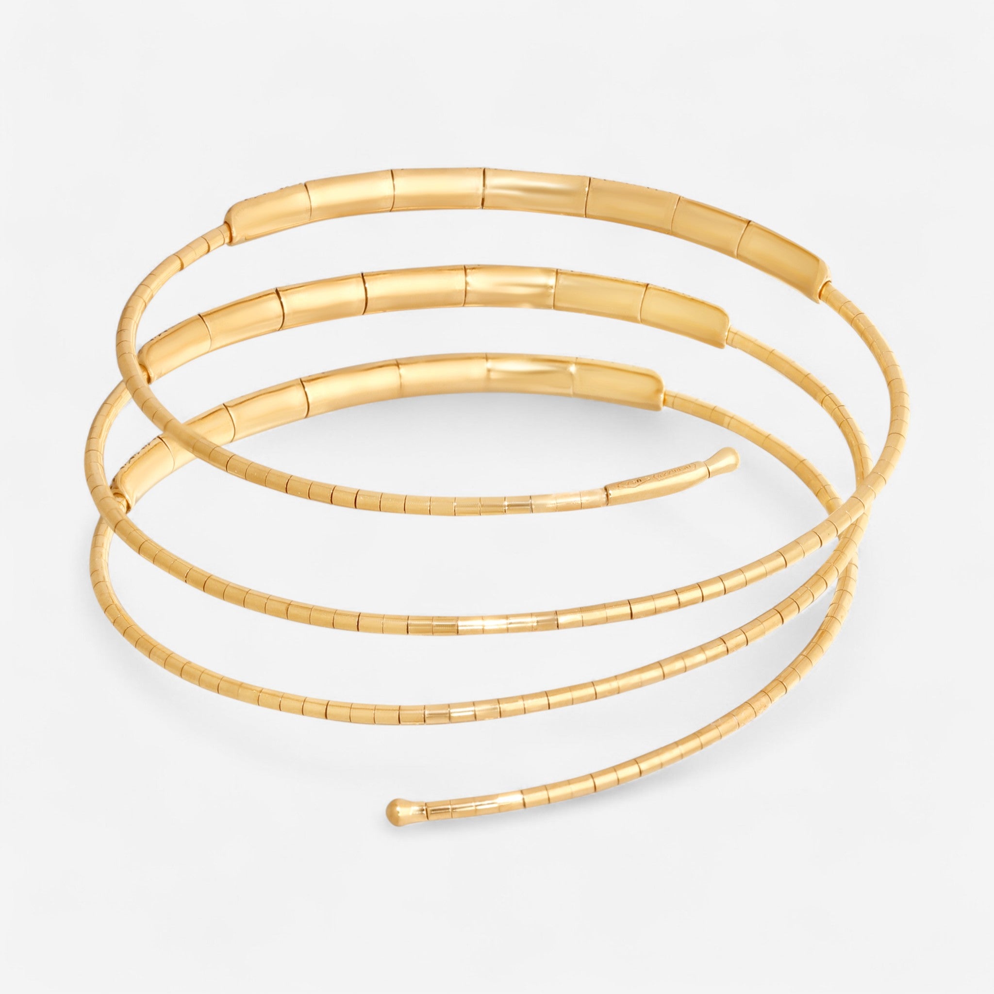 Mattia Cielo Rugiada Pave 18K Rose Gold & Titanium Champagne Diamond Wrap Bracelet LJWR194-BM - THE SOLIST