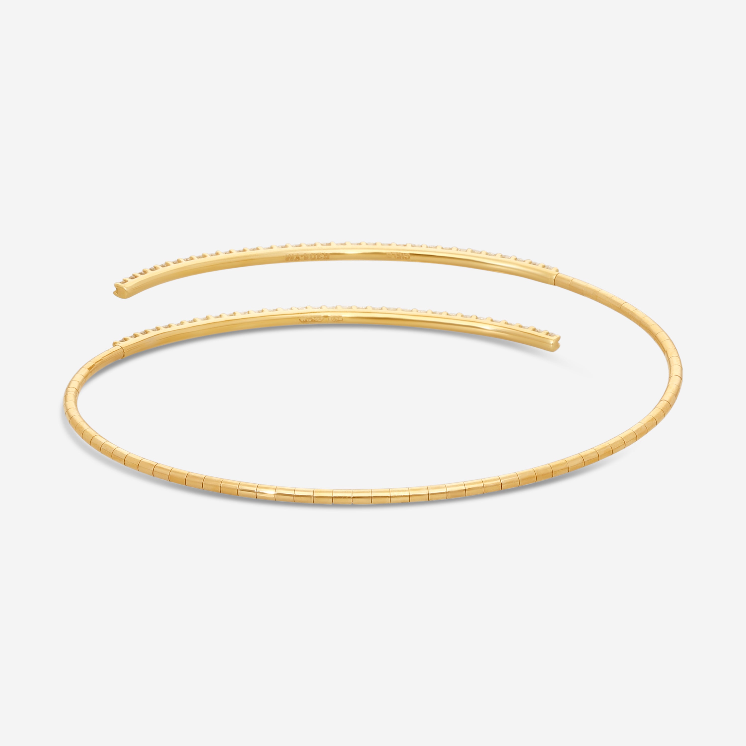 Mattia Cielo Rugiada Tennis 18K Yellow Gold & Titanium Diamond Bracelet LJWR304-YM