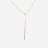 Mattia Cielo Rugiada Tennis 18K Rose Gold Diamond Lariat Necklace LJWR351-P