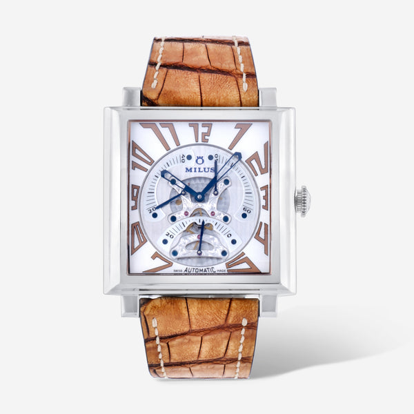 Milus Herios TriRetrograde Stainless Steel Men's Automatic Watch HERT008 - THE SOLIST