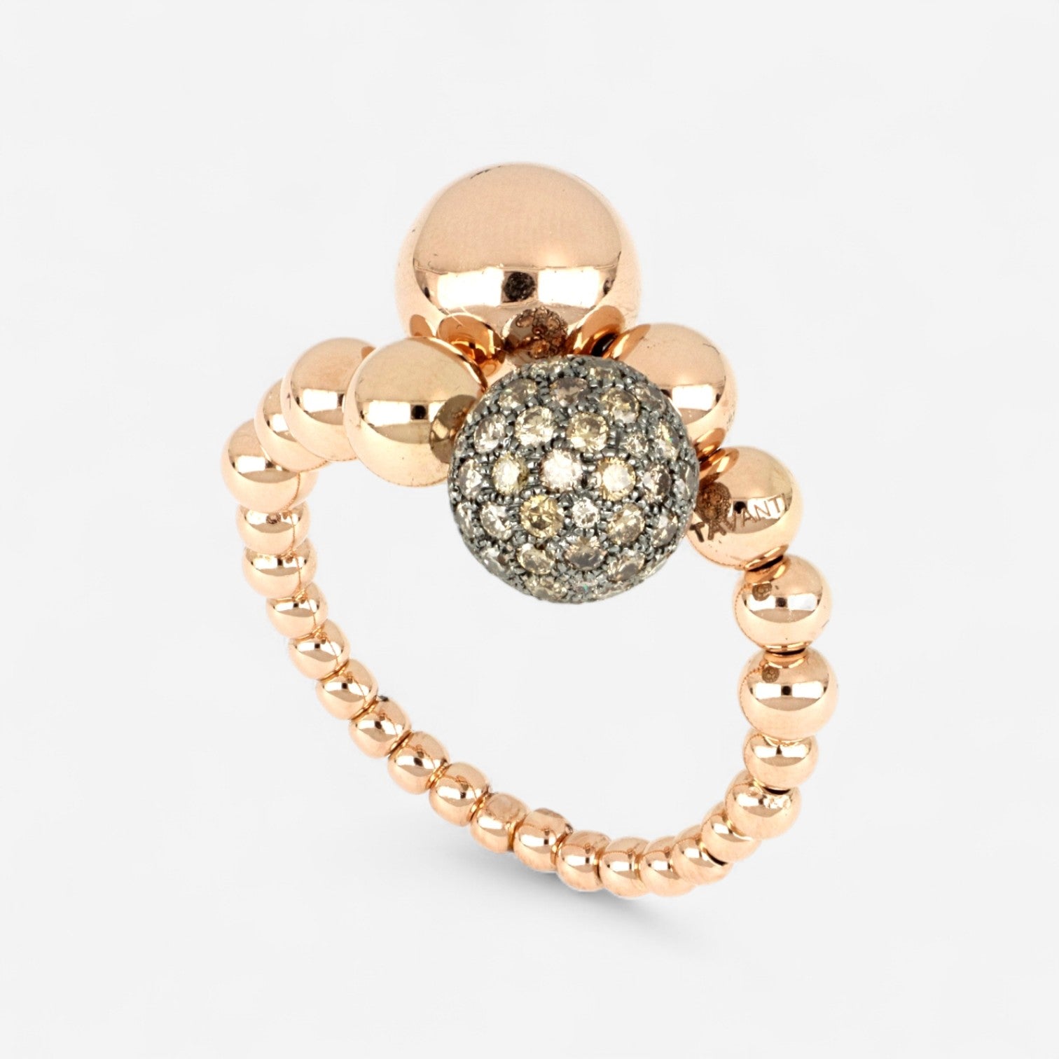 TAVANTI - 18KT Rose Gold, Brill Ring ( Diamonds 1.20ctw)-ND008AN 18 14 RB - 201
Size 8.5, width 16mm. - THE SOLIST