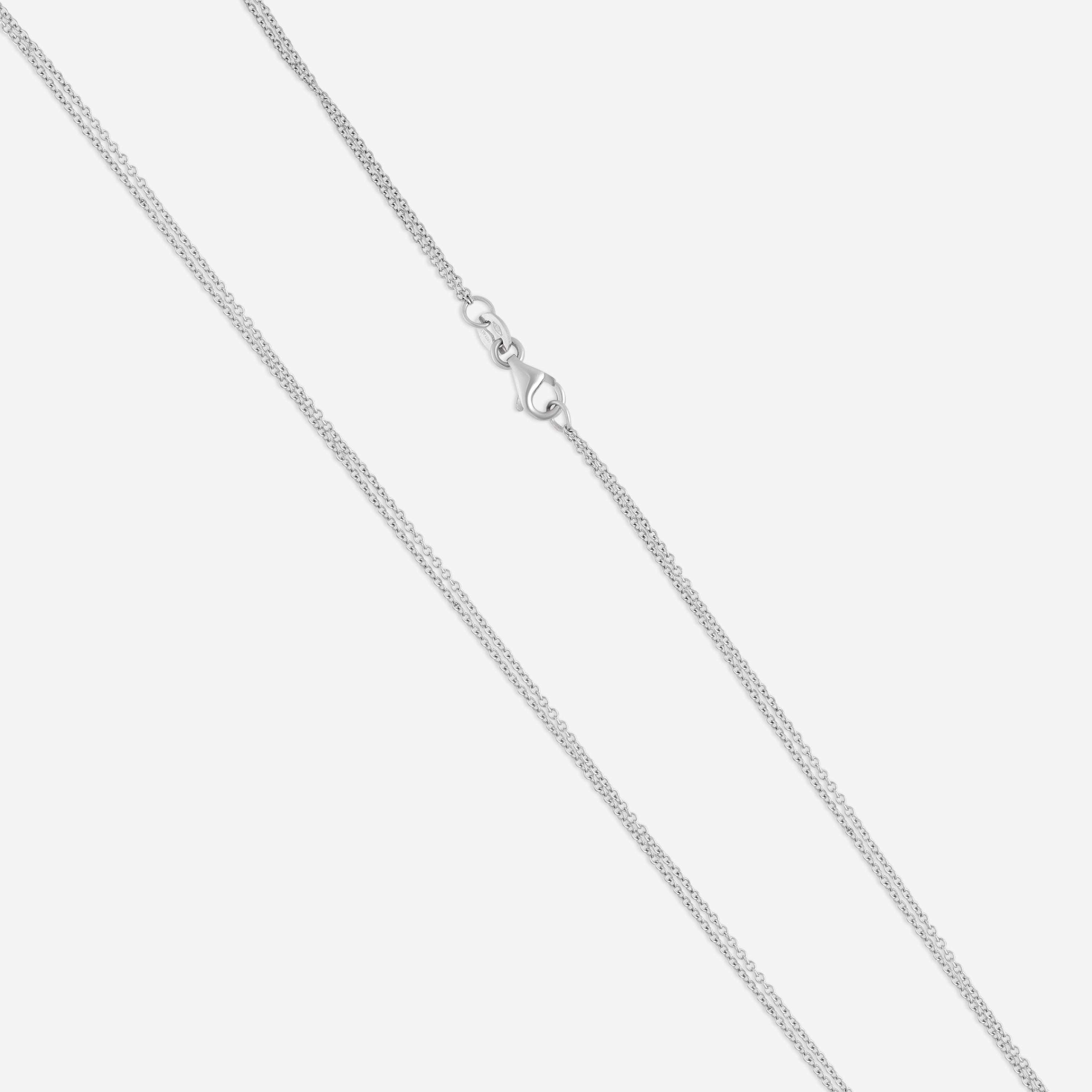 Giloro 18K White Gold Diamond Pendant Necklace P5005-108B - THE SOLIST