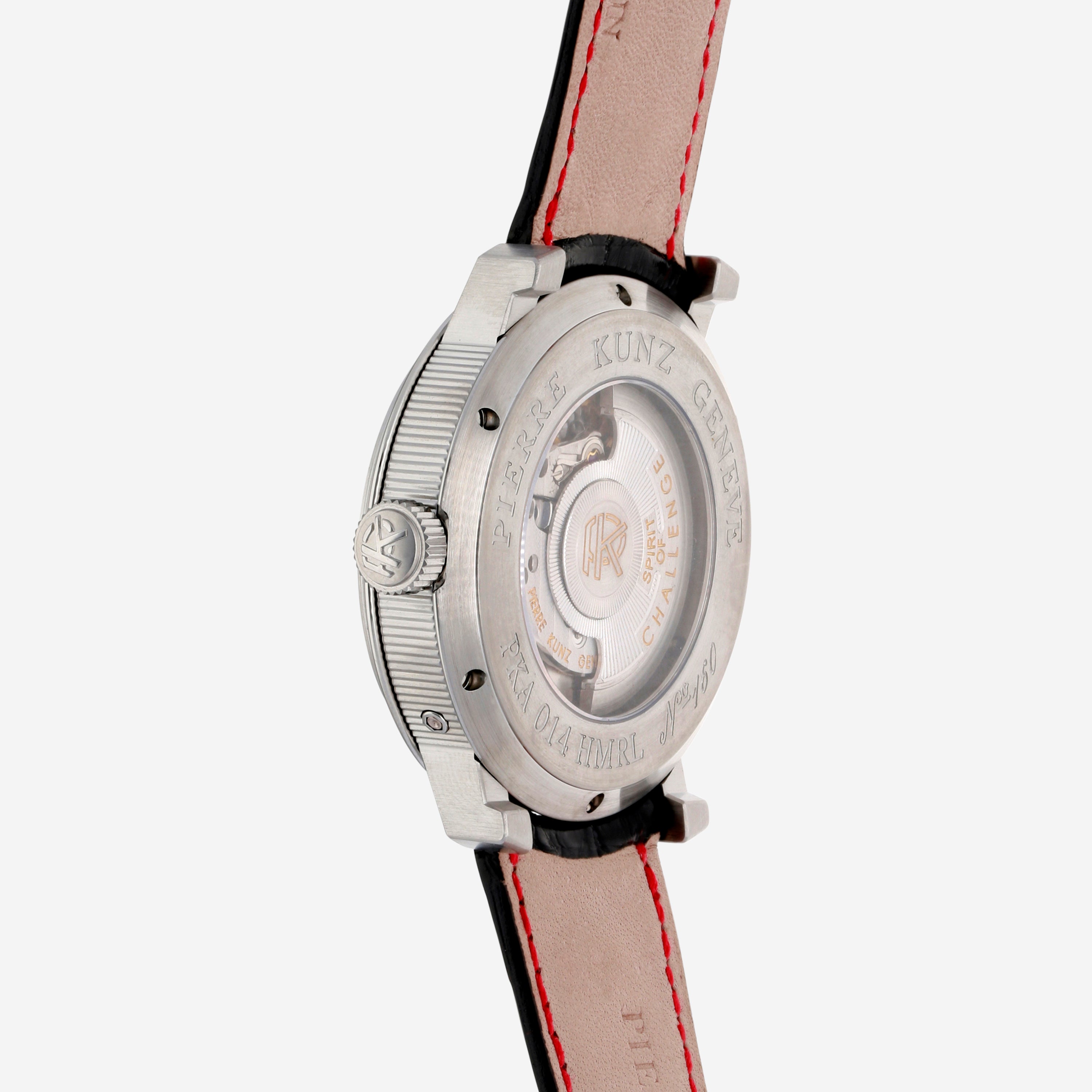 Pierre Kunz Open Bi-Retrograde Moonphase 41mm Titanium Automatic Men's Watch PKA014HMRL3
