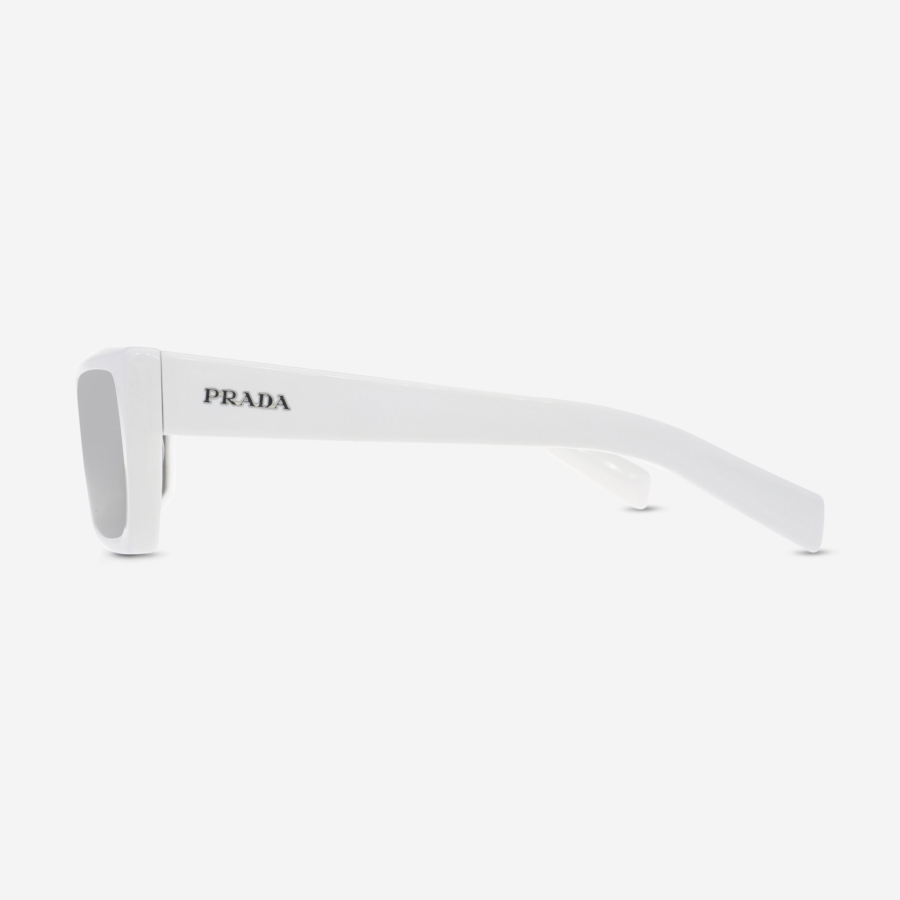 Prada White Frame Dark Grey Lens Unisex Sunglasses PR 24YS4615S0
