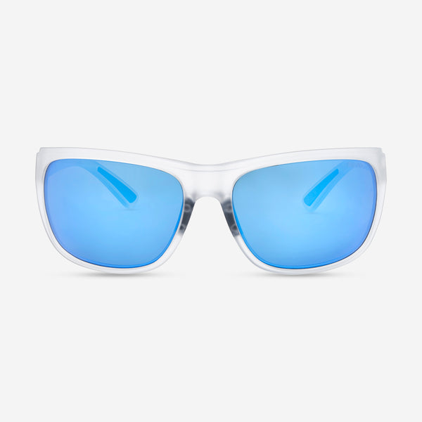 Revo Enzo Matte Crystal & H2O Heritage Blue Sport Wrap Sunglasses RE119509H20 - THE SOLIST