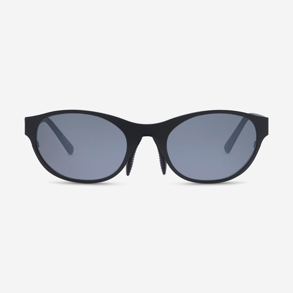 Revo Icon Oval Satin Black & Graphite Oval Sunglasses RE119701GY - THE SOLIST