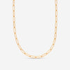 Ina Mar 14K Yellow Gold Square Tube Paperclip Necklace SGN13058K4Y