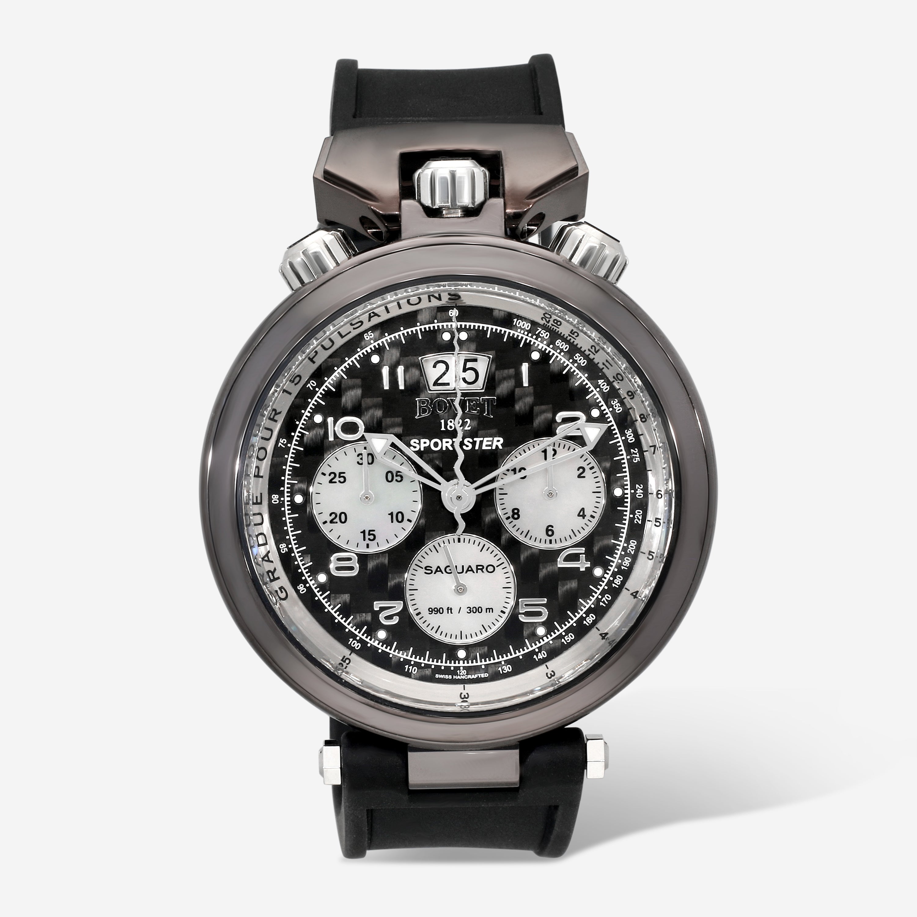 Bovet Sportster Saguaro 46 Chronograph Brown PVD Stainless Steel Automatic Men's Watch SP0468 - THE SOLIST