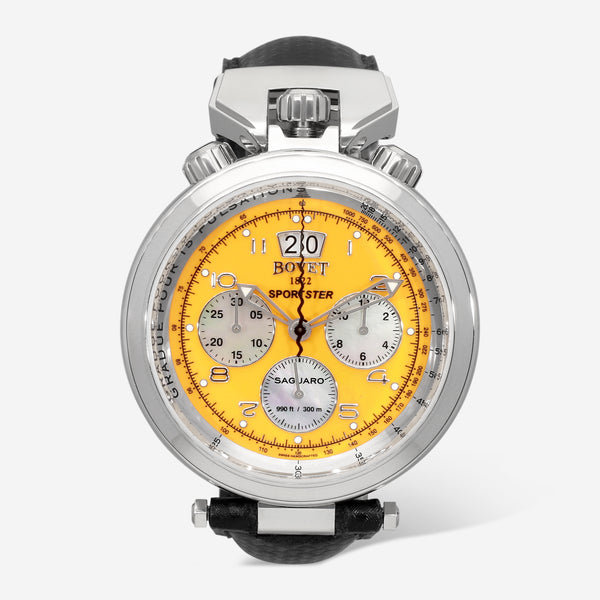 Bovet Sportster Saguaro 46 Chronograph Stainless Steel Automatic Men's Watch SP0480 - THE SOLIST