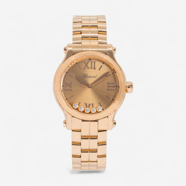 Chopard Happy Sport 18K Rose Gold Automatic Ladies Watch 275378-5008